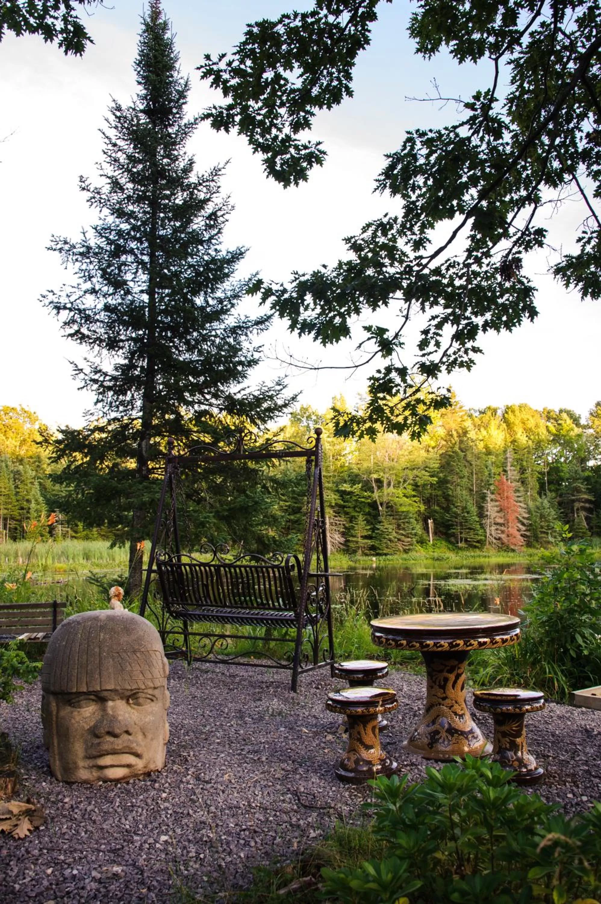 Patio in Shambhala Bed and Breakfast