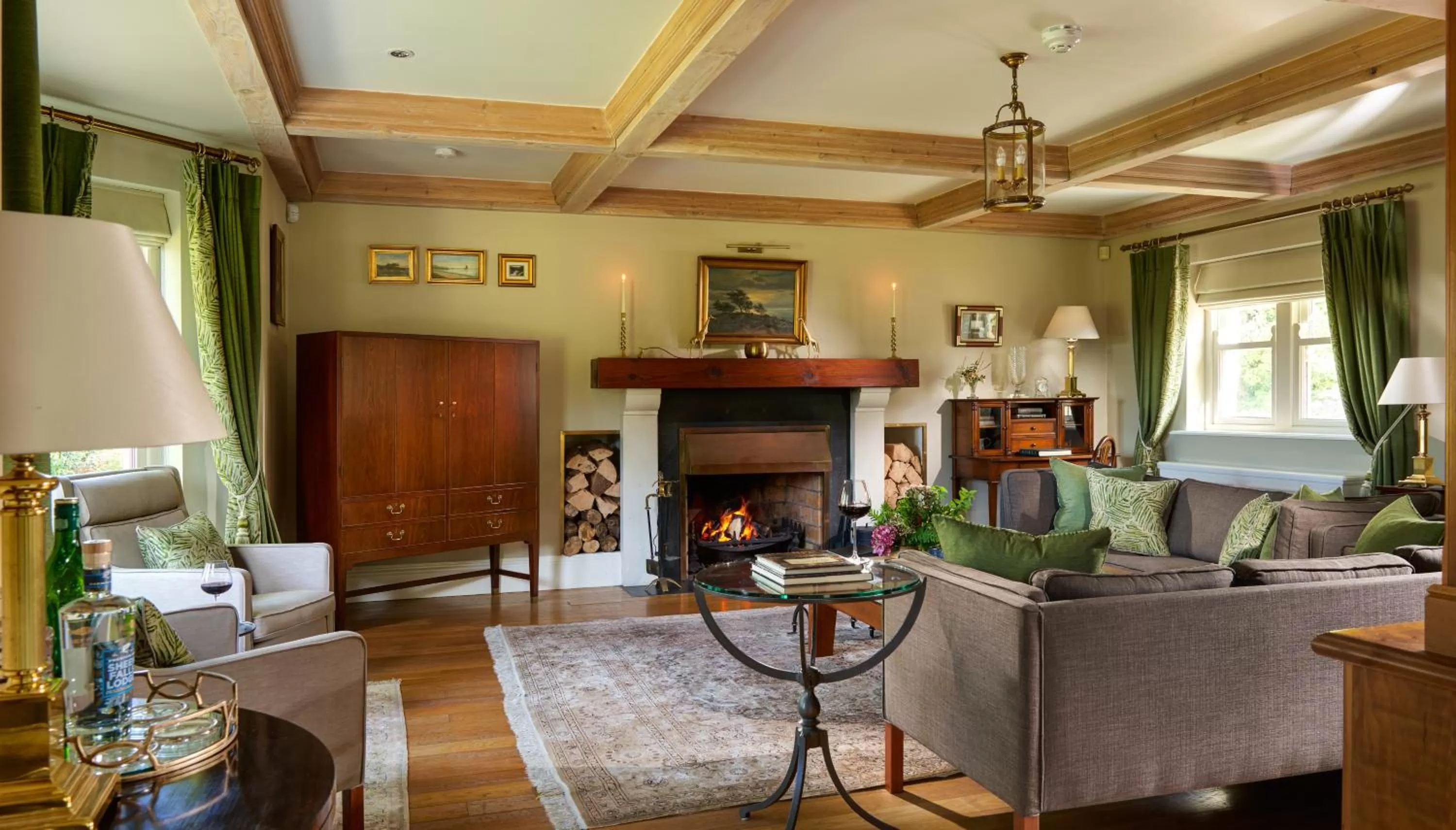 Living room in Sheen Falls Lodge