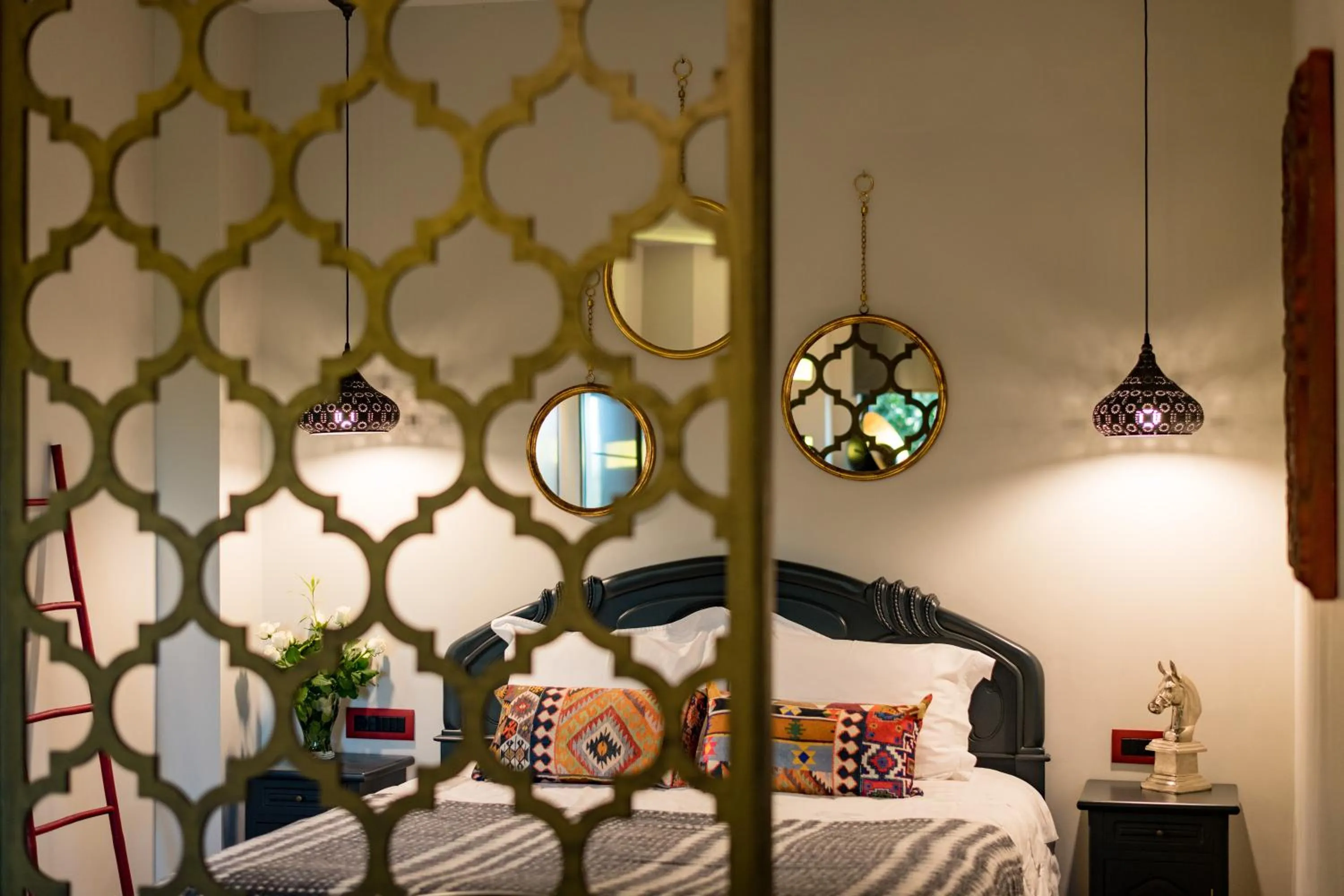 Bedroom, Bed in Anthemion Suites and Villas