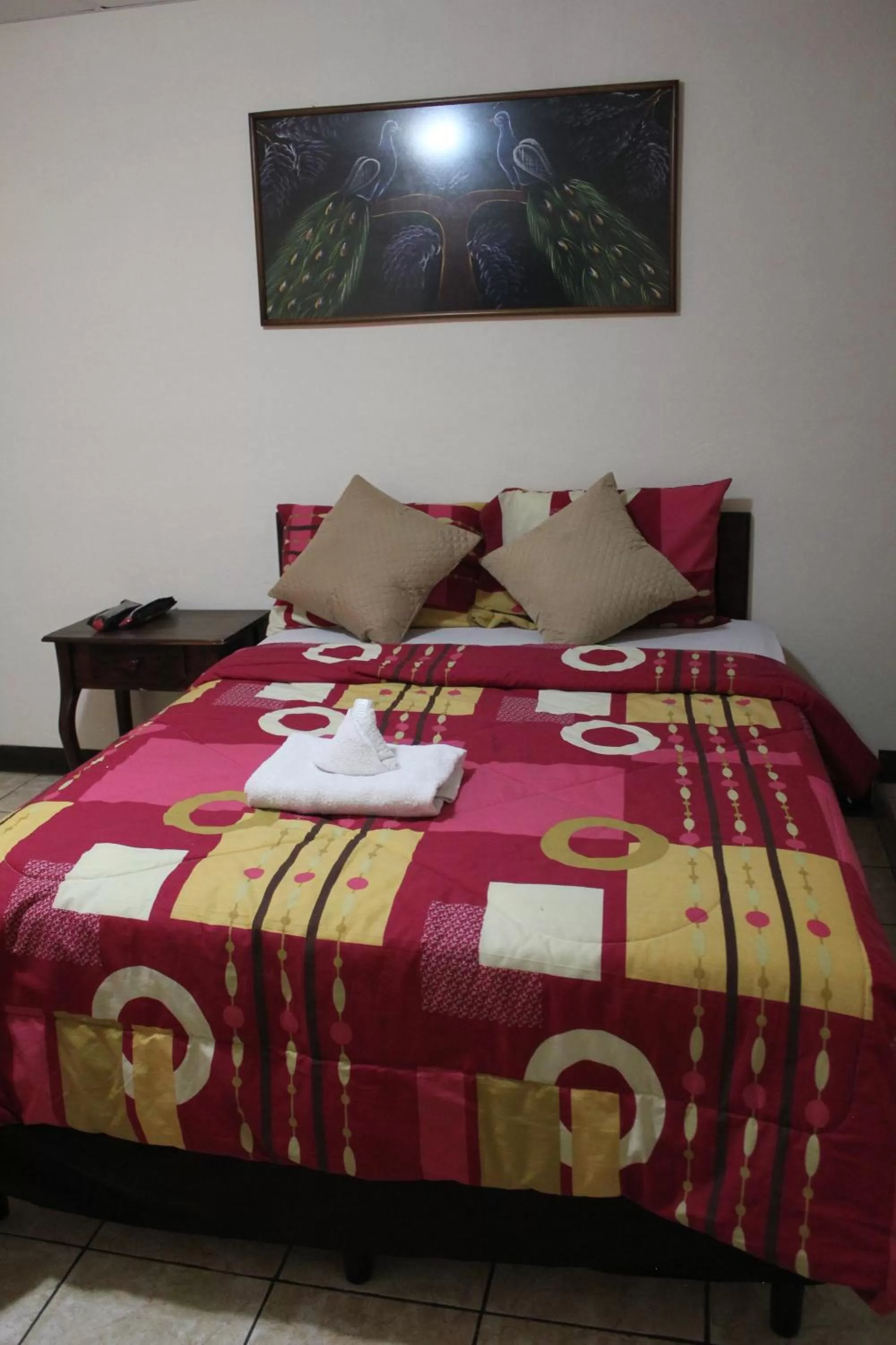 Bed in Hotel Villa Angelo