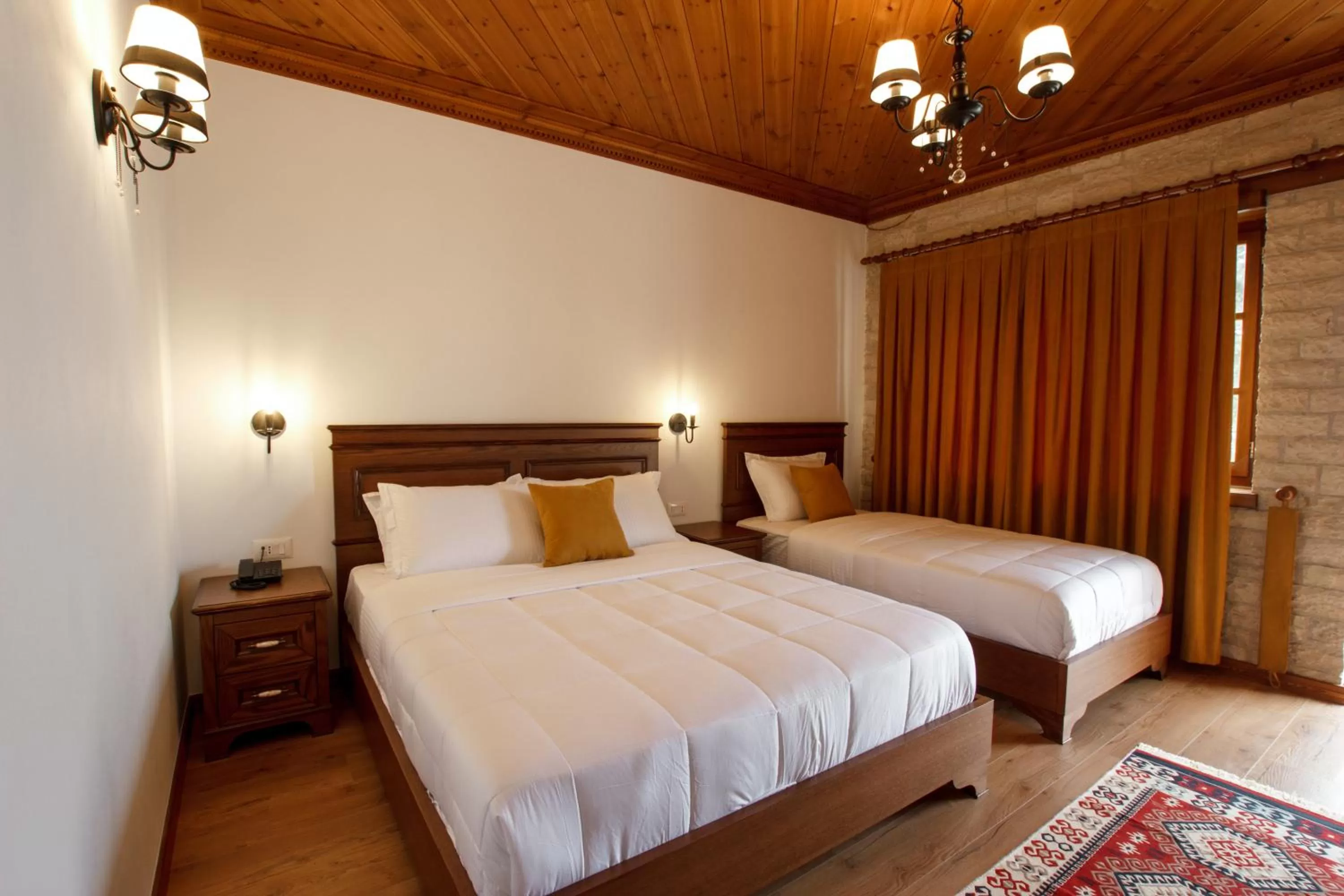 Bed in Rose Garden Hotel