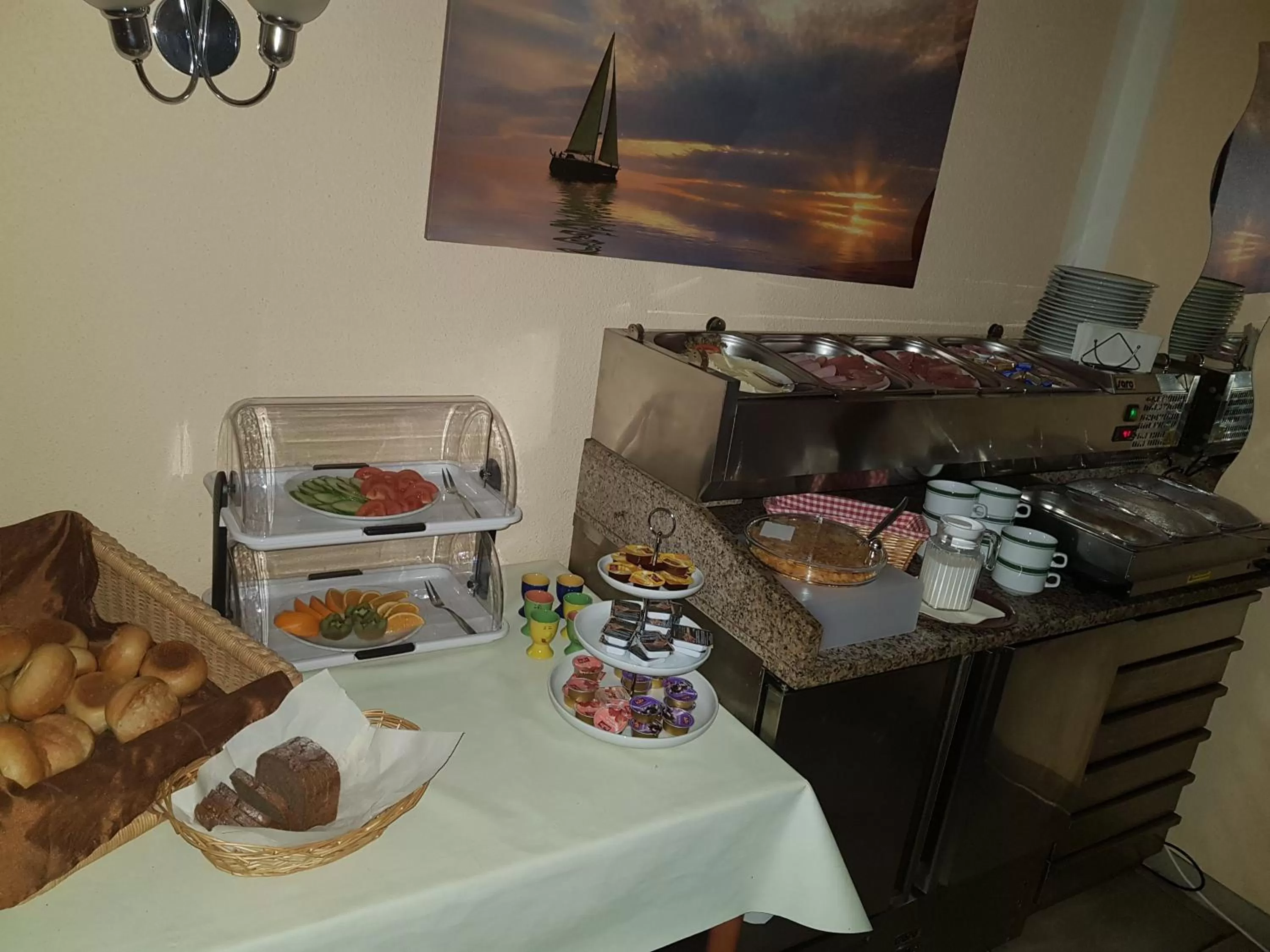 Buffet breakfast, Food in Pension Kuehnauer Hof