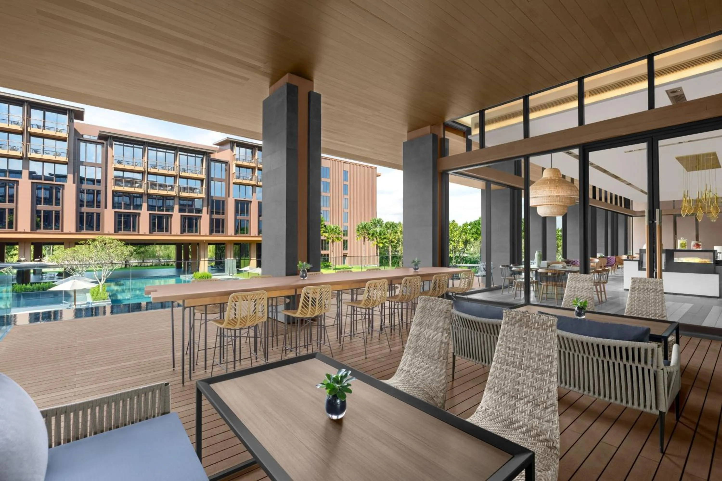 Lobby or reception in Courtyard by Marriott Bangkok Suvarnabhumi Airport