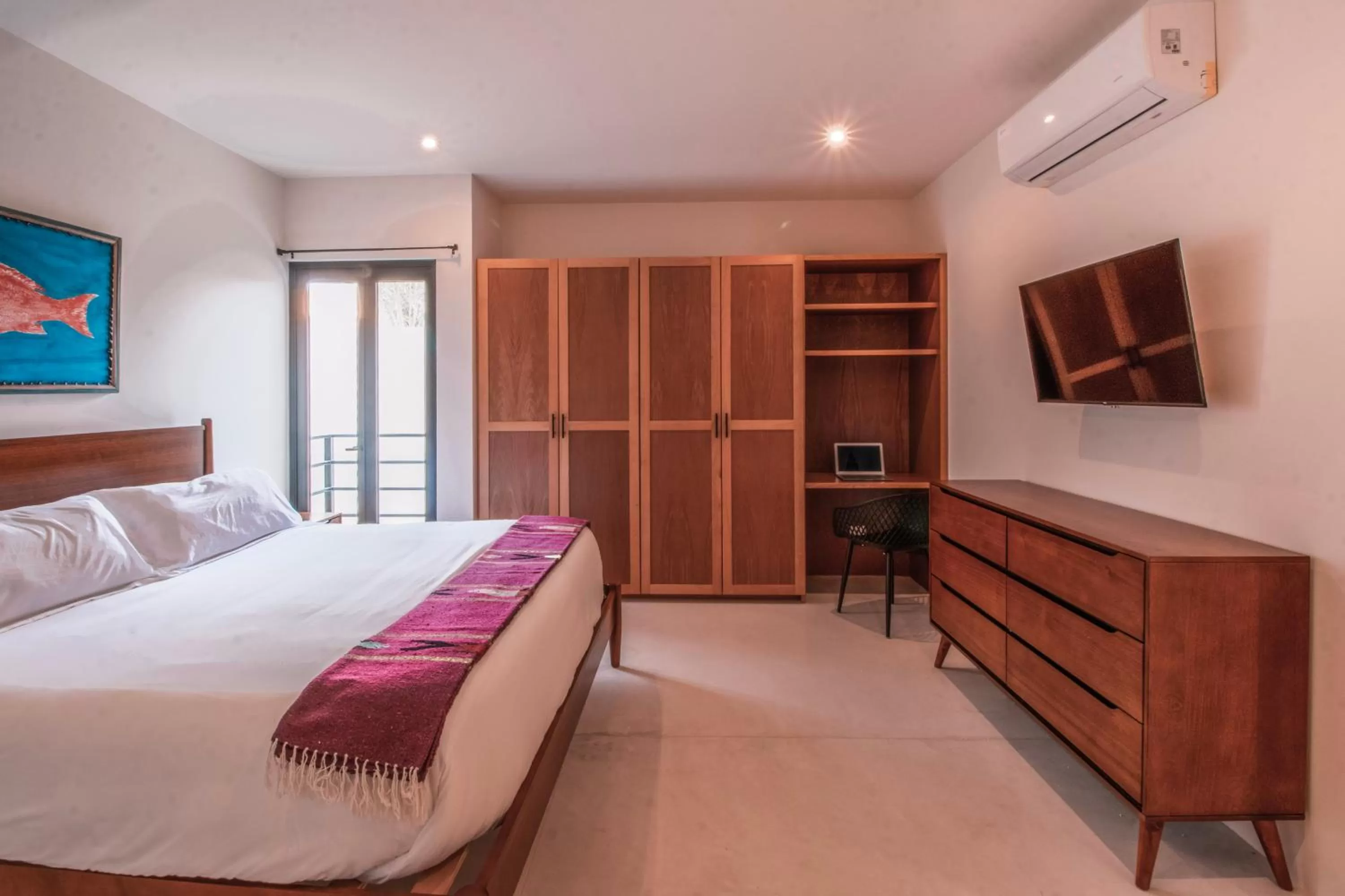 Bed in Cerritos Surf Residences