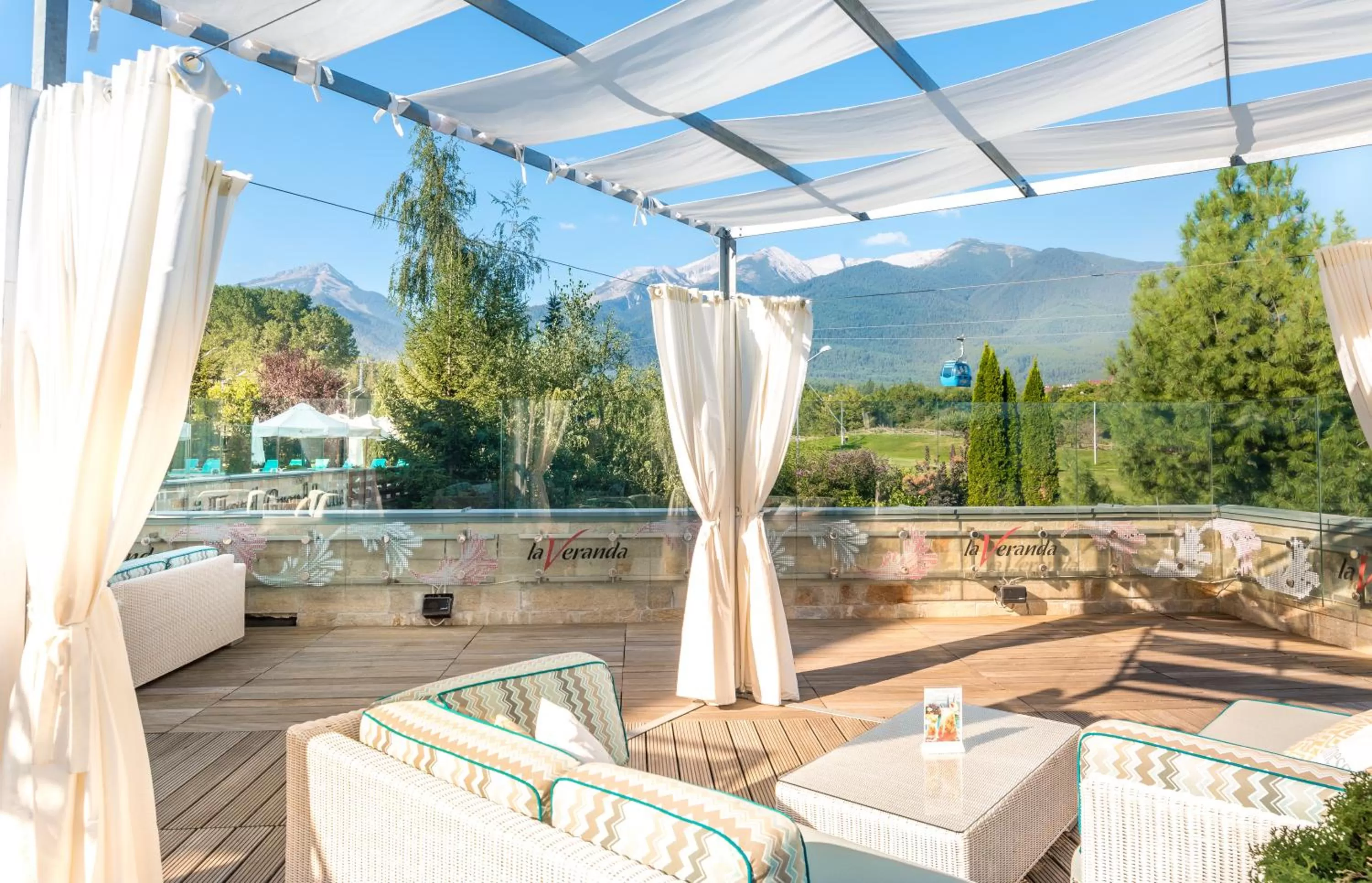 Balcony/Terrace in Kempinski Hotel Grand Arena Bansko