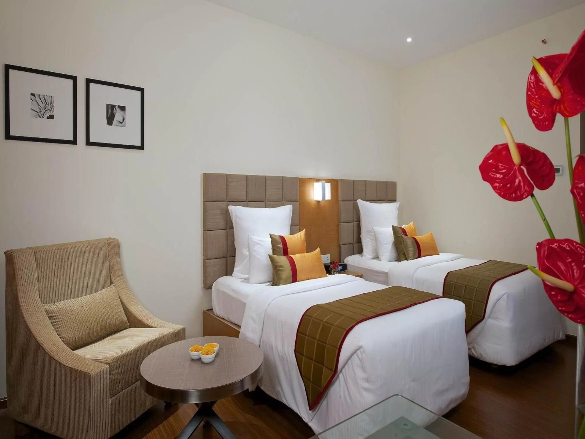 Photo of the whole room, Bed in Marigold Hotel