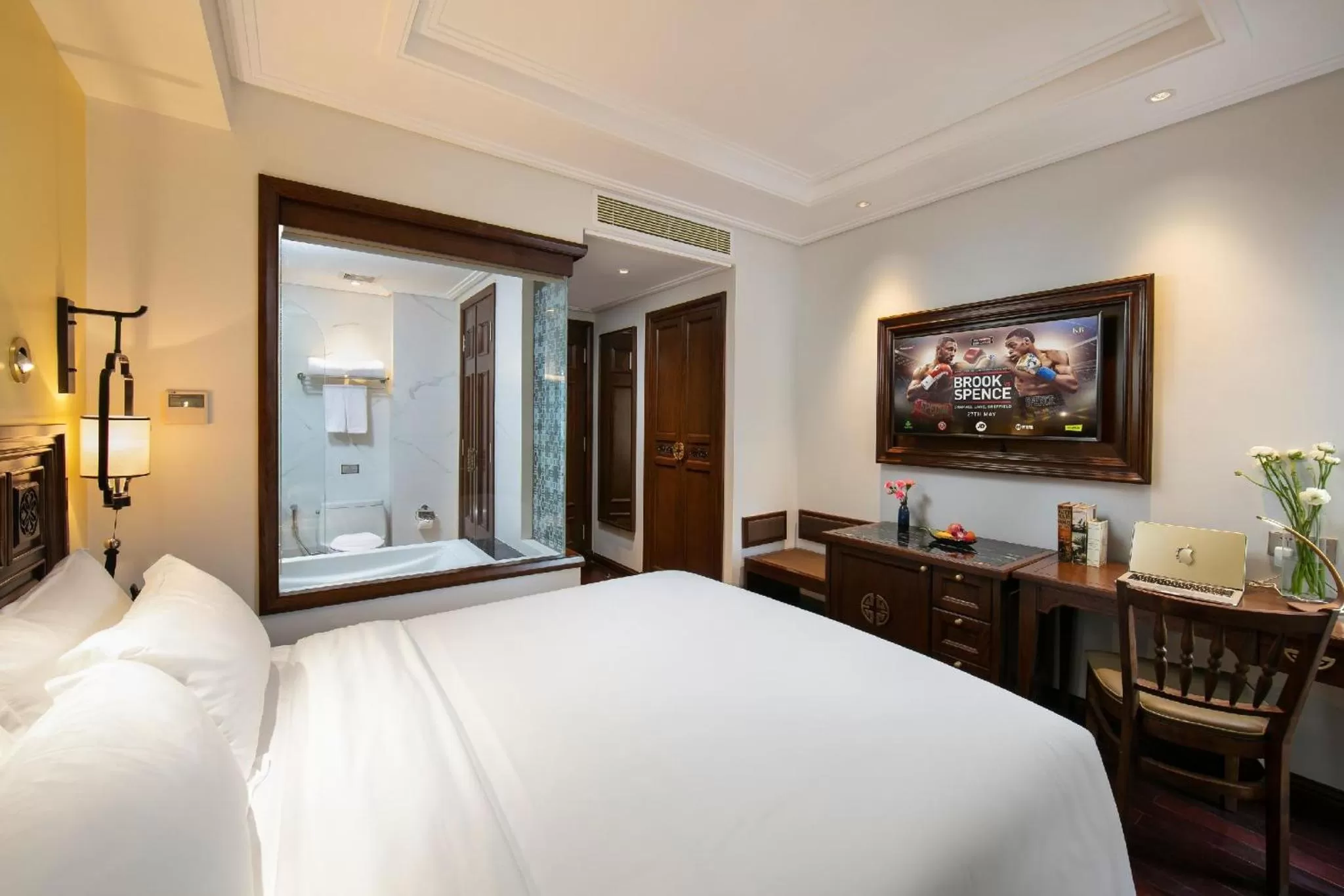 Bathroom, Bed in Lucien Hanoi Lakeside Hotel & Rooftop