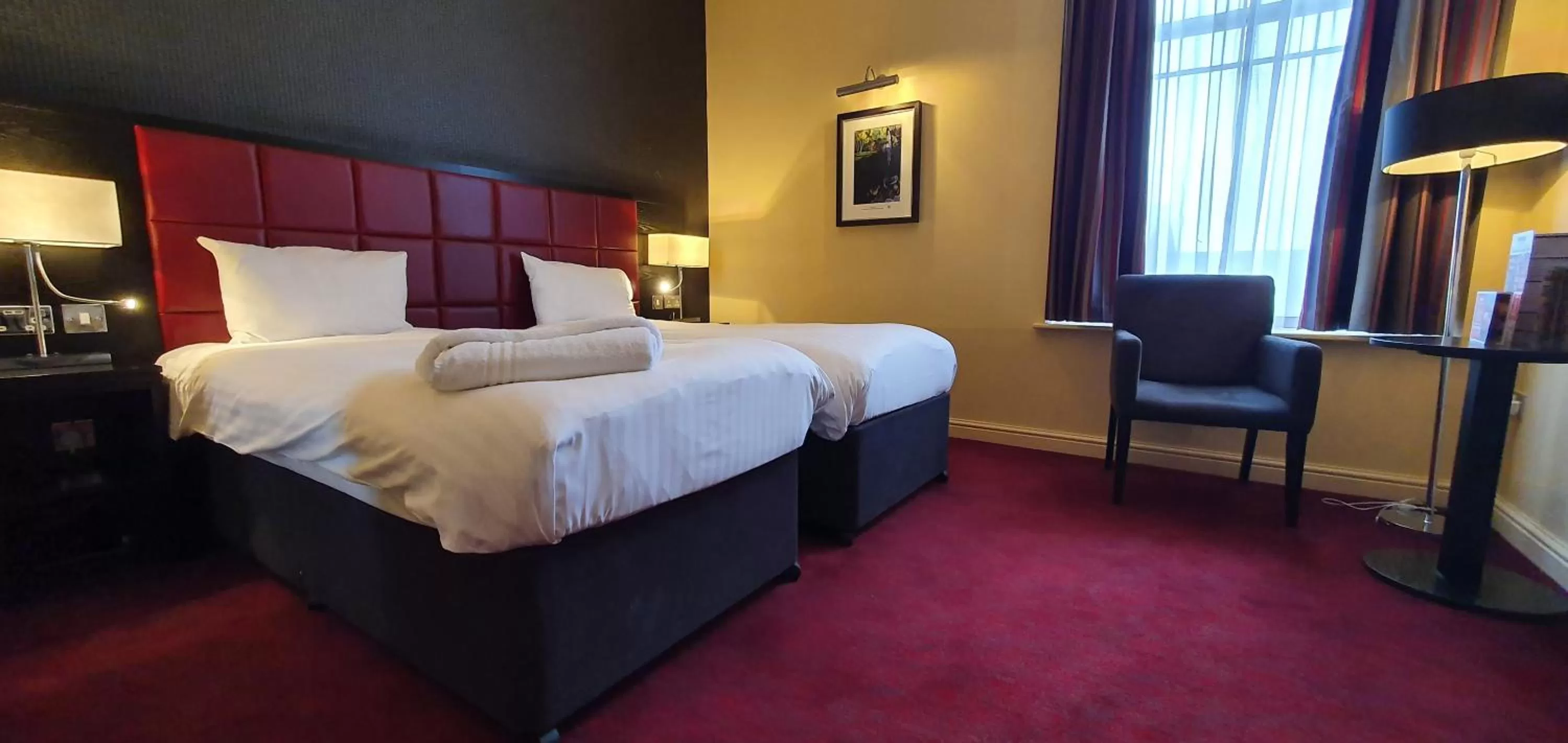 Bedroom, Bed in The John Francis Basset Wetherspoon