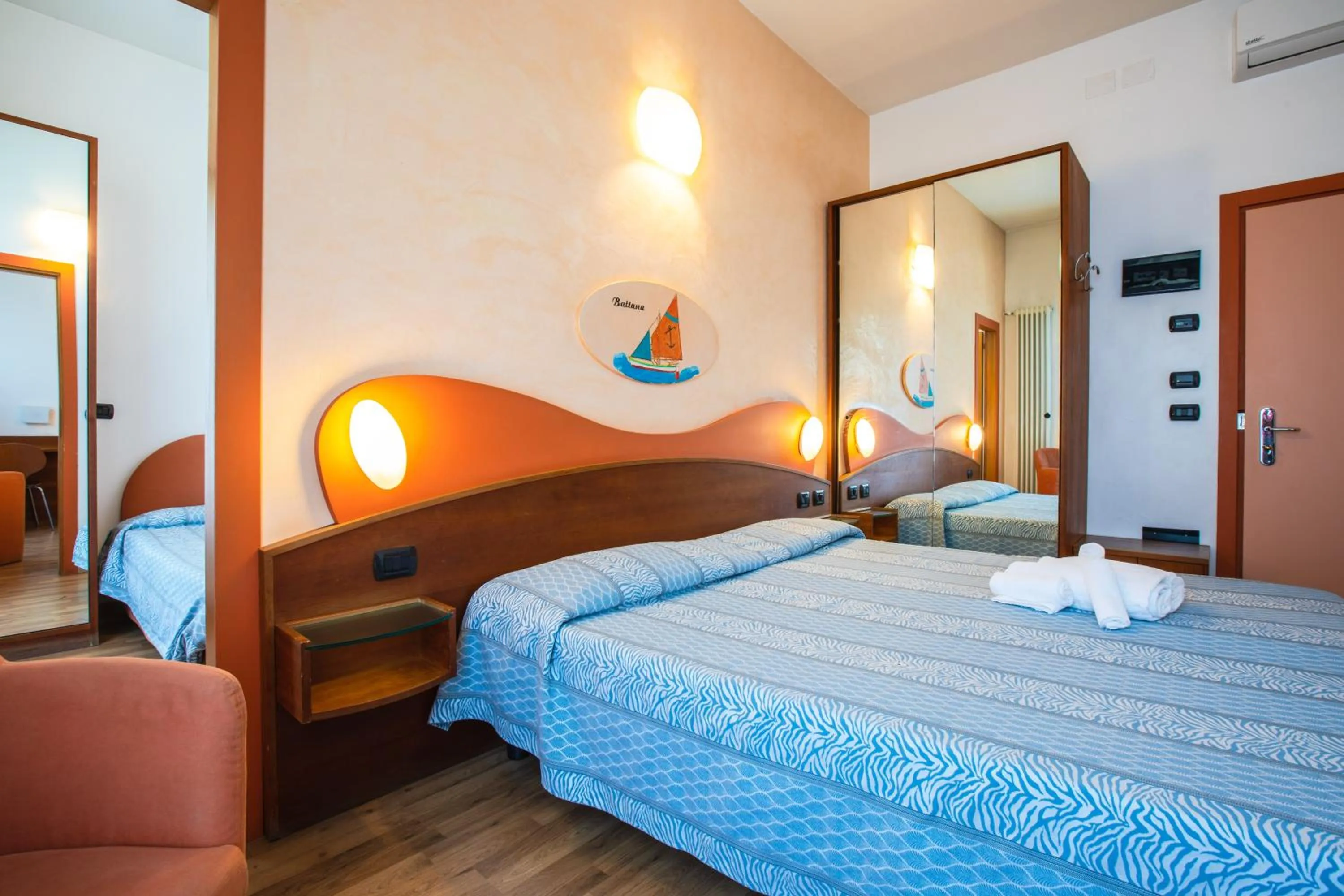 Bedroom, Bed in Miramare Hotel Ristorante Convegni