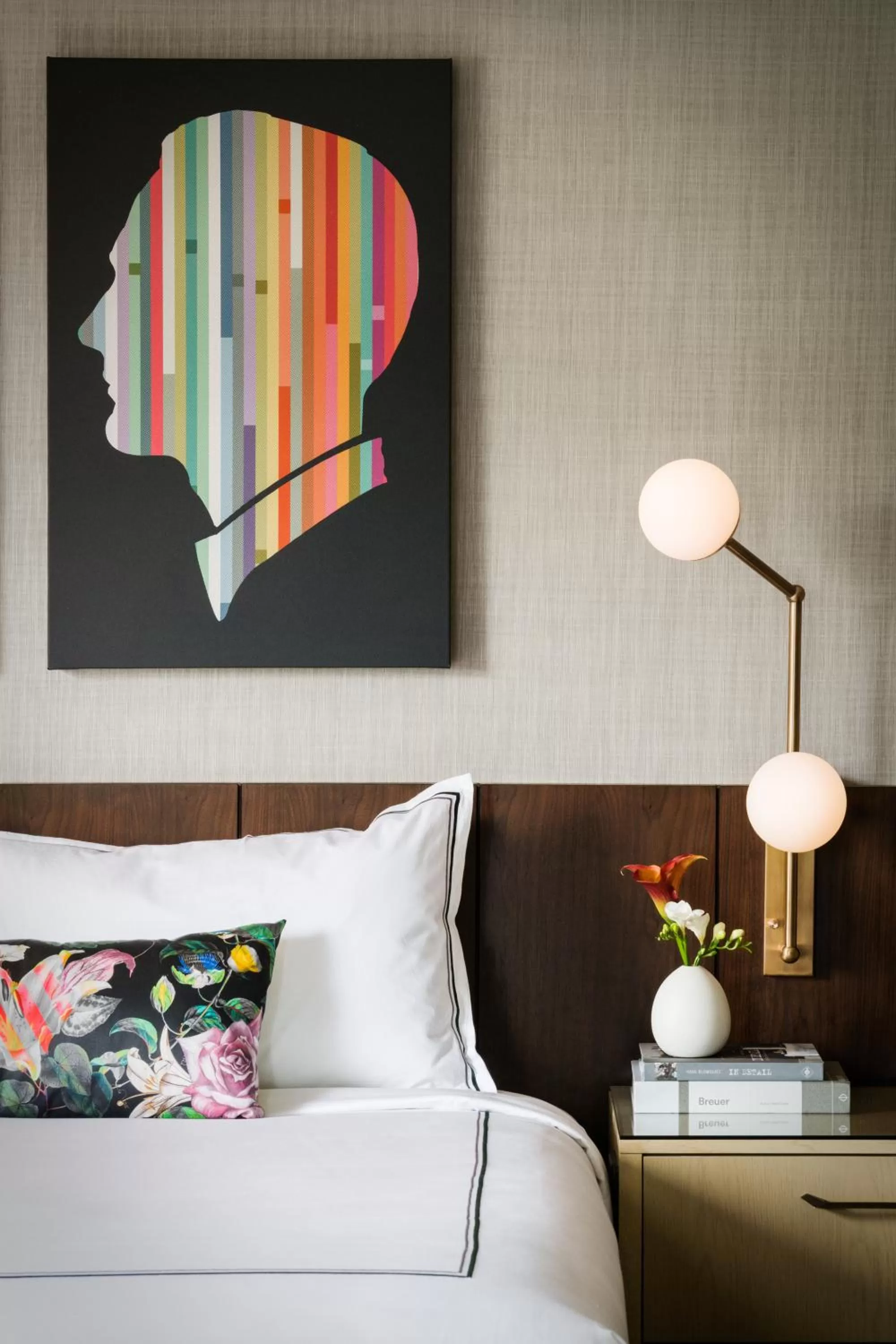 Decorative detail, Bed in The Darcy Hotel, Washington DC