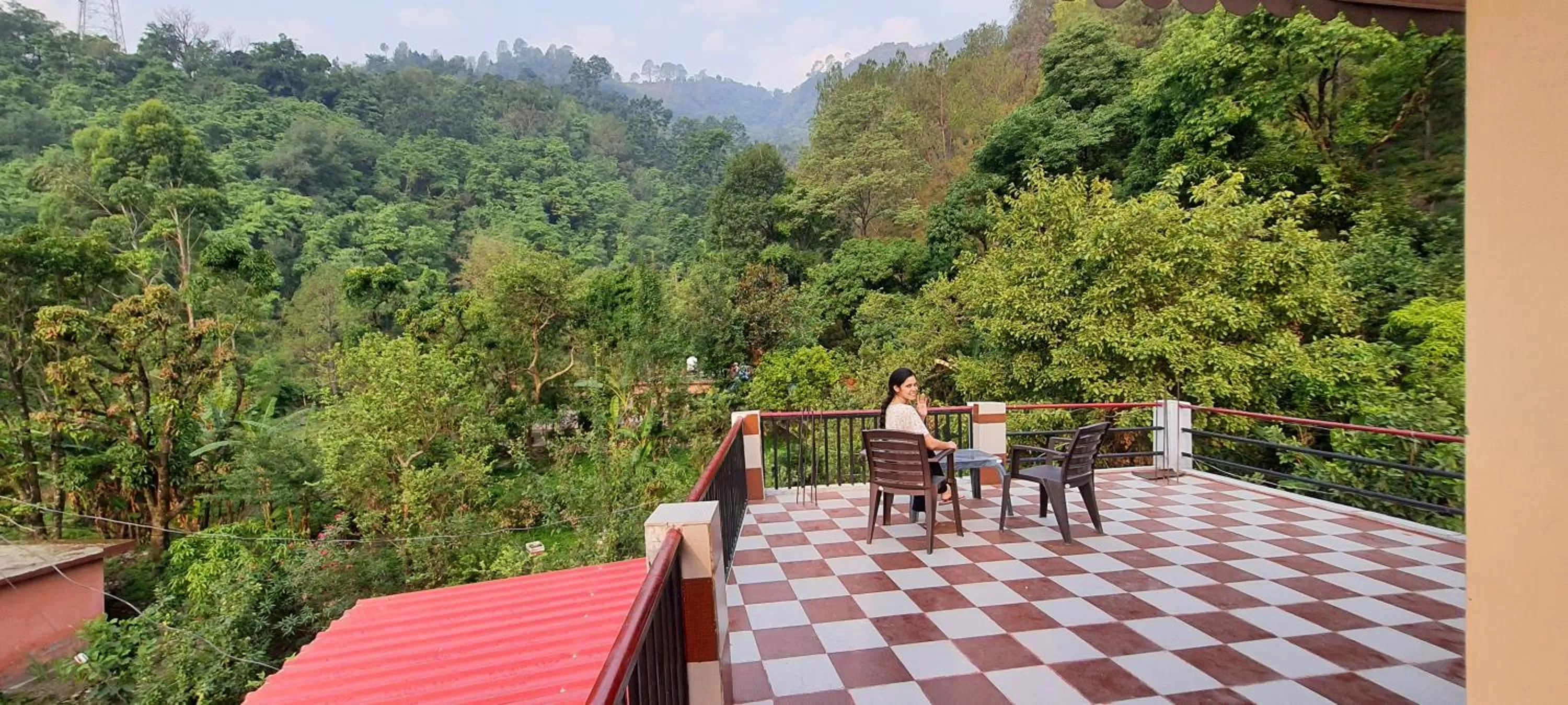 Mountain view in Karthik Resorts, Jeolikote Nainital