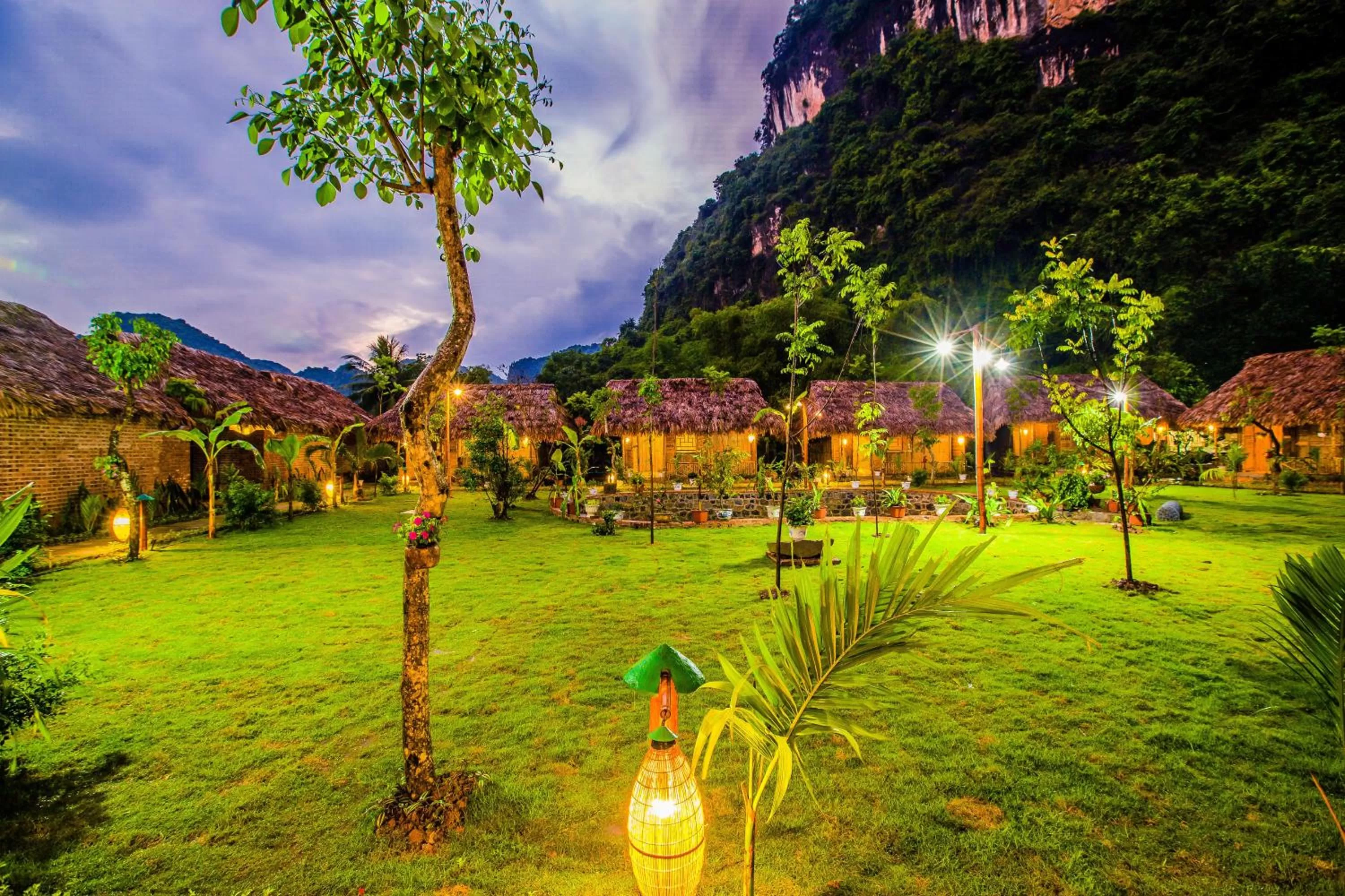 Natural landscape in Tam Coc Rice Fields Resort