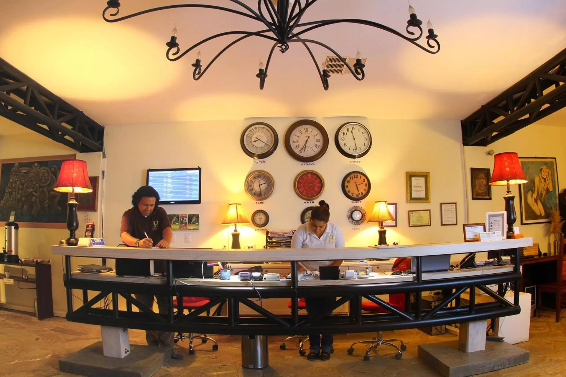 Lobby or reception in Hotel Luisiana