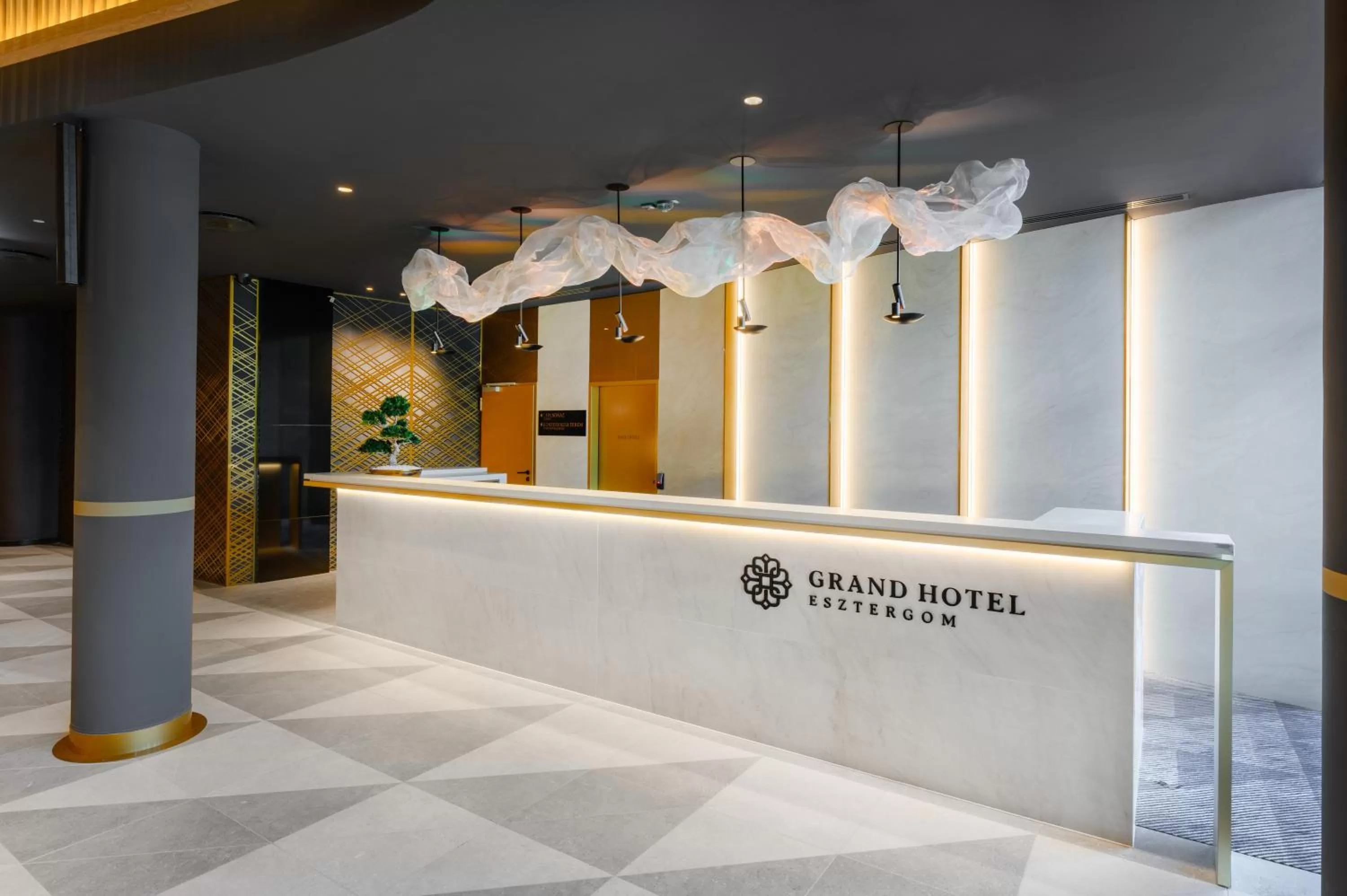 Lobby or reception in Grand Hotel Esztergom