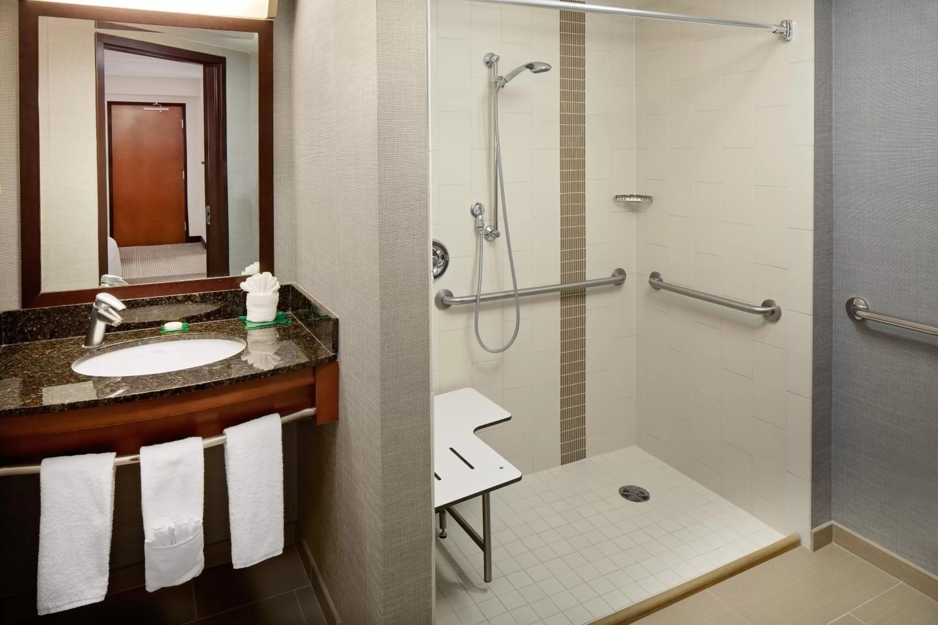 Double Room with Sofa Bed and Roll-In Shower - Disability Access in Hyatt Place Princeton