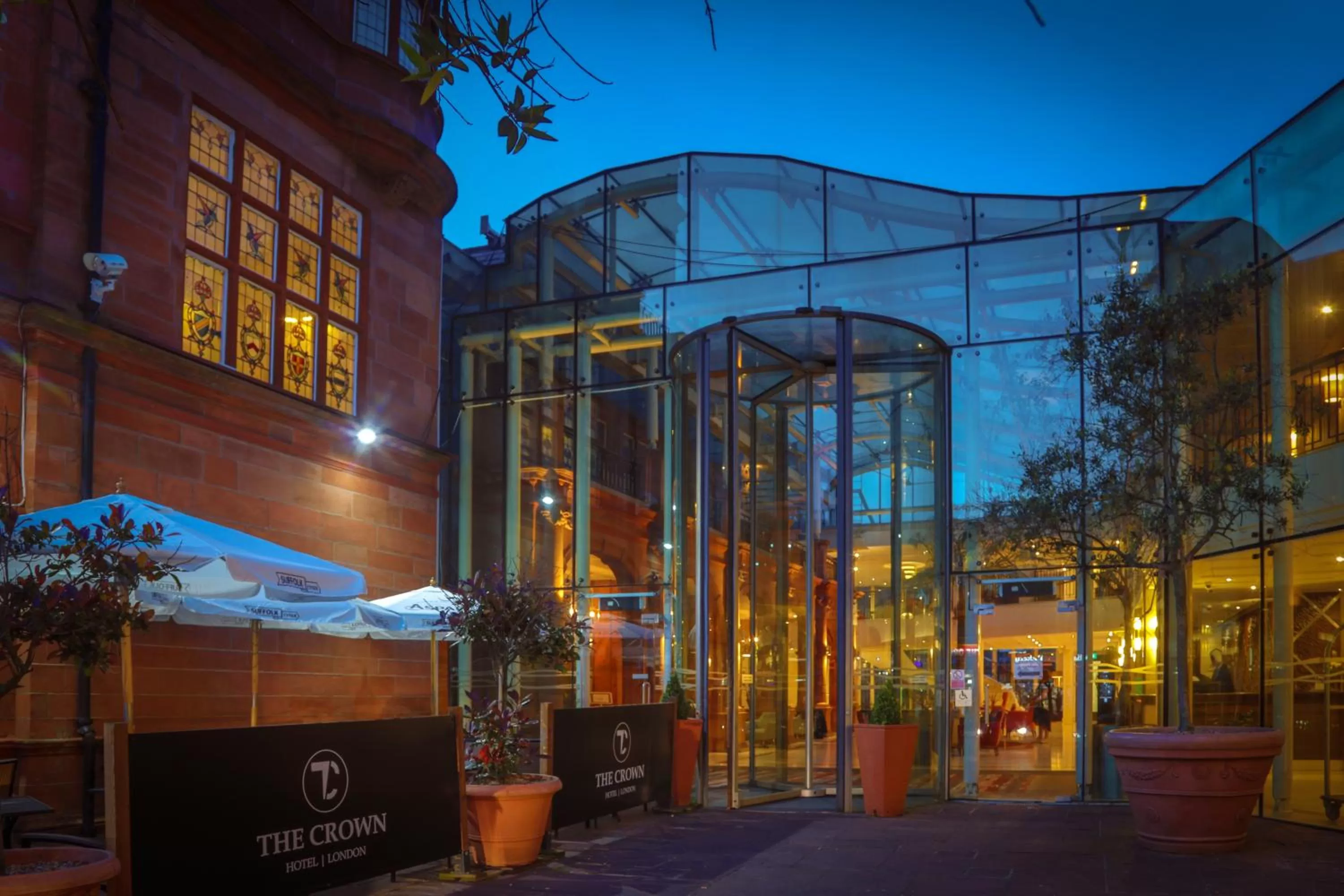 Property building in The Crown London, WorldHotels Distinctive