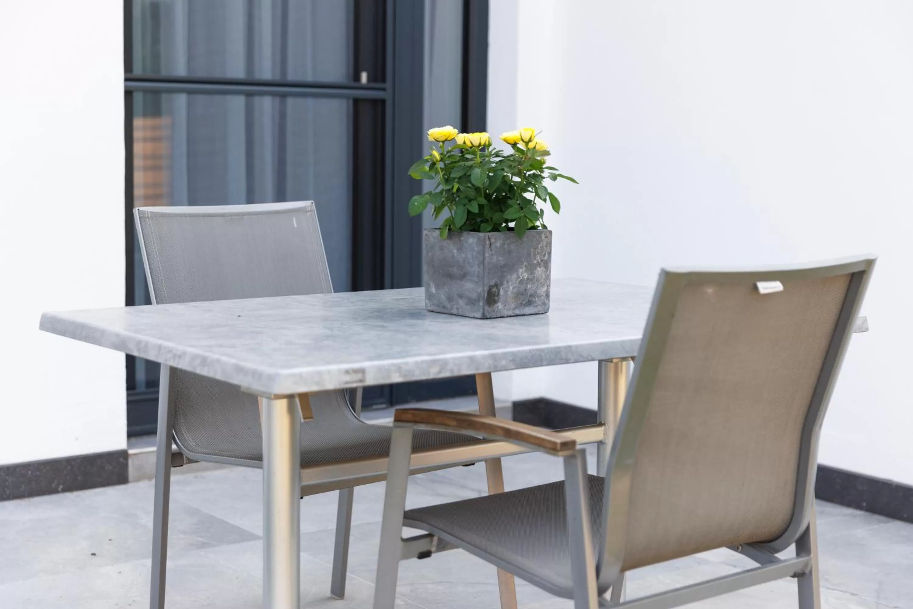 Balcony/Terrace, Dining Area in Kracher Hotel Doppelzimmer