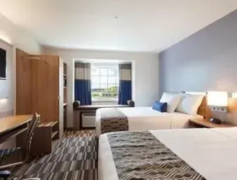 Queen Room with Two Queen Beds and Roll-In Shower - Mobility/Hearing Accessible - Non-Smoking in Microtel Inn and Suites by Wyndham Monahans Queen Room with Two Queen Beds and Roll-In Shower - Mobility/Hearing Accessible - Non-Smoking in Microtel Inn and Suites by Wyndham Monahans