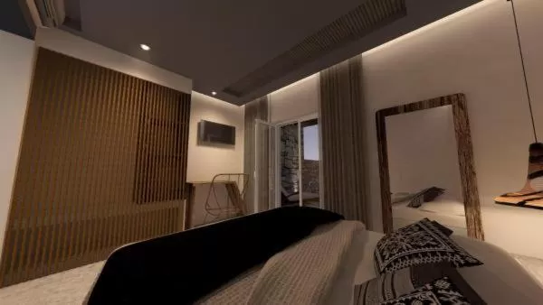 Photo of the whole room, Bed in AELLIA HOTEL & SUITES LEROS