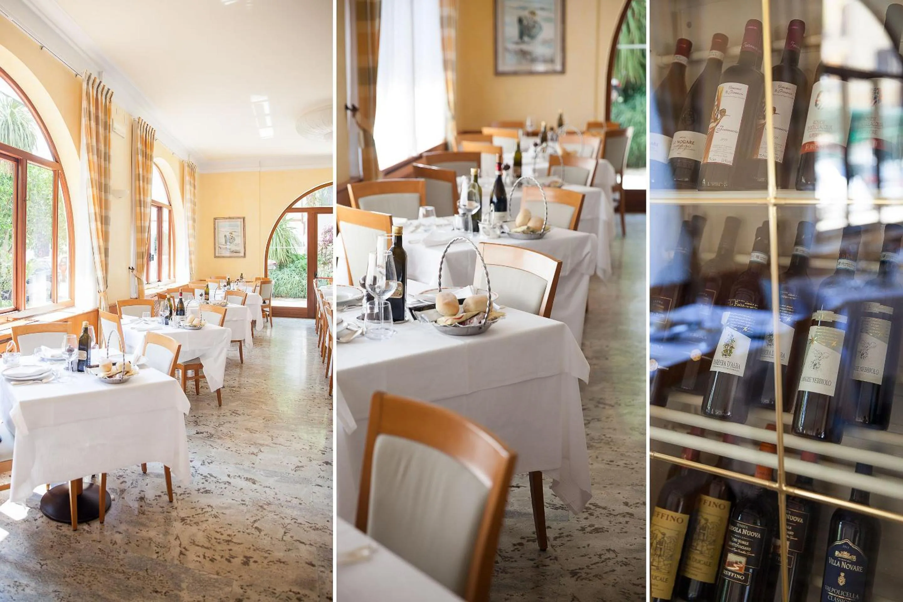 Dining area in Hotel Gabriella