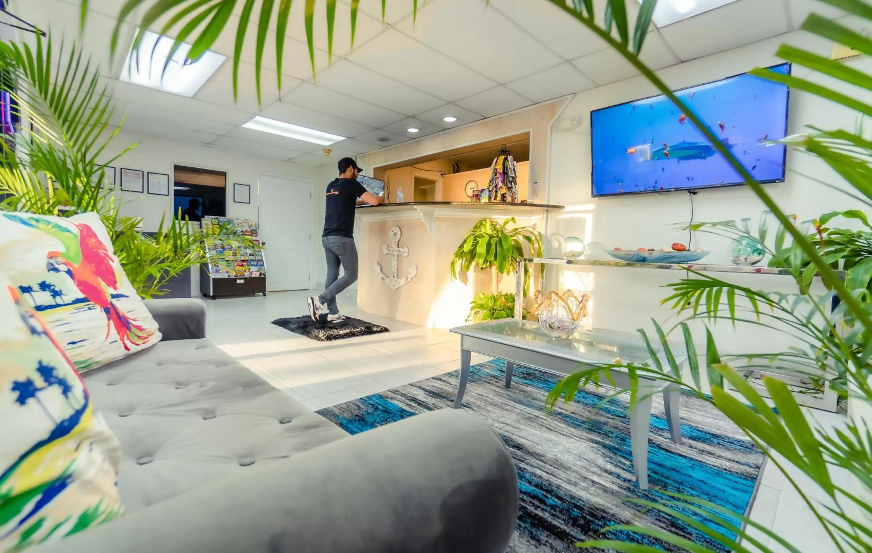 Lobby or reception in Sunshine Inn