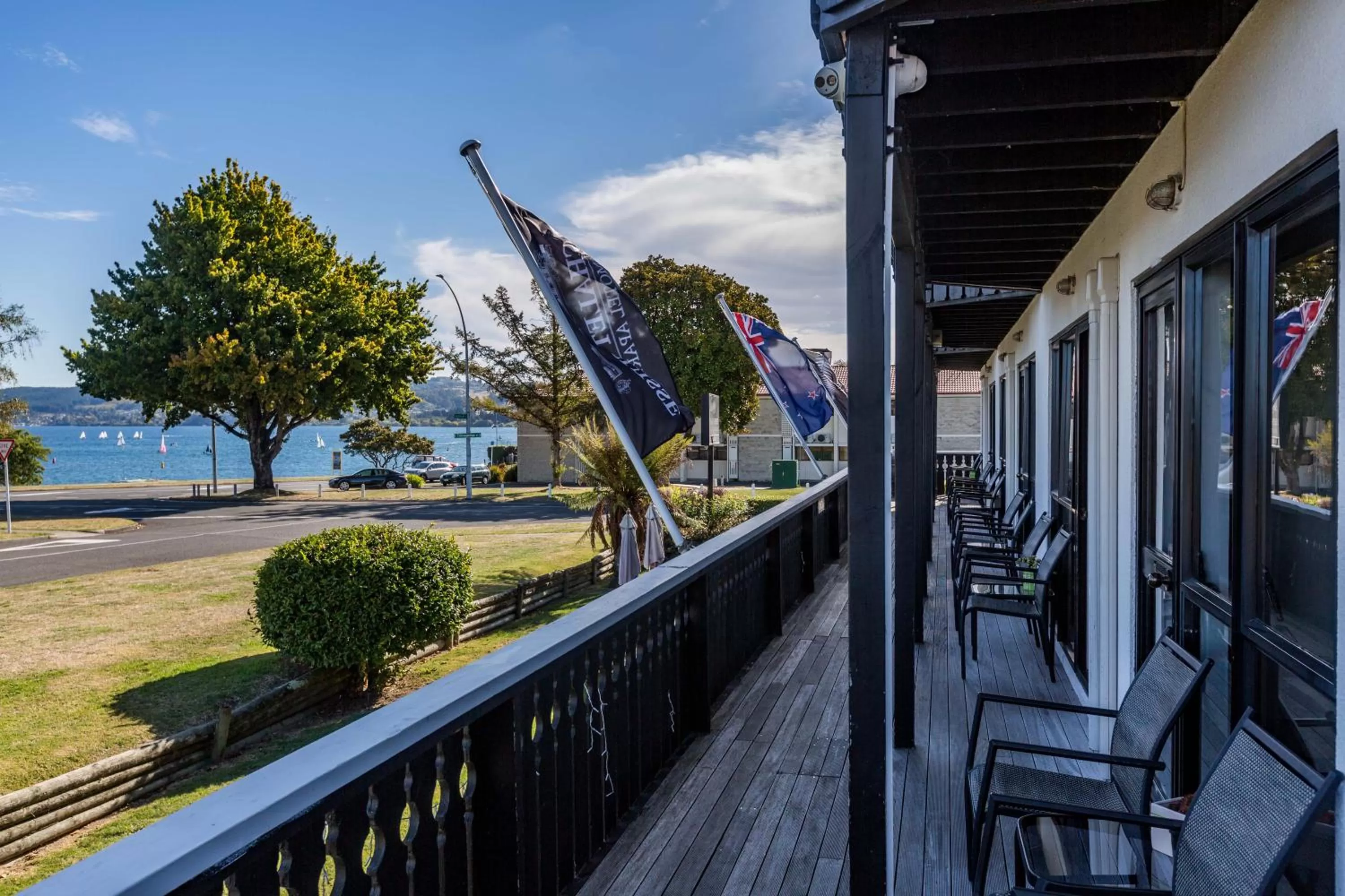 Property building in Le Chalet Suisse Motel Taupo