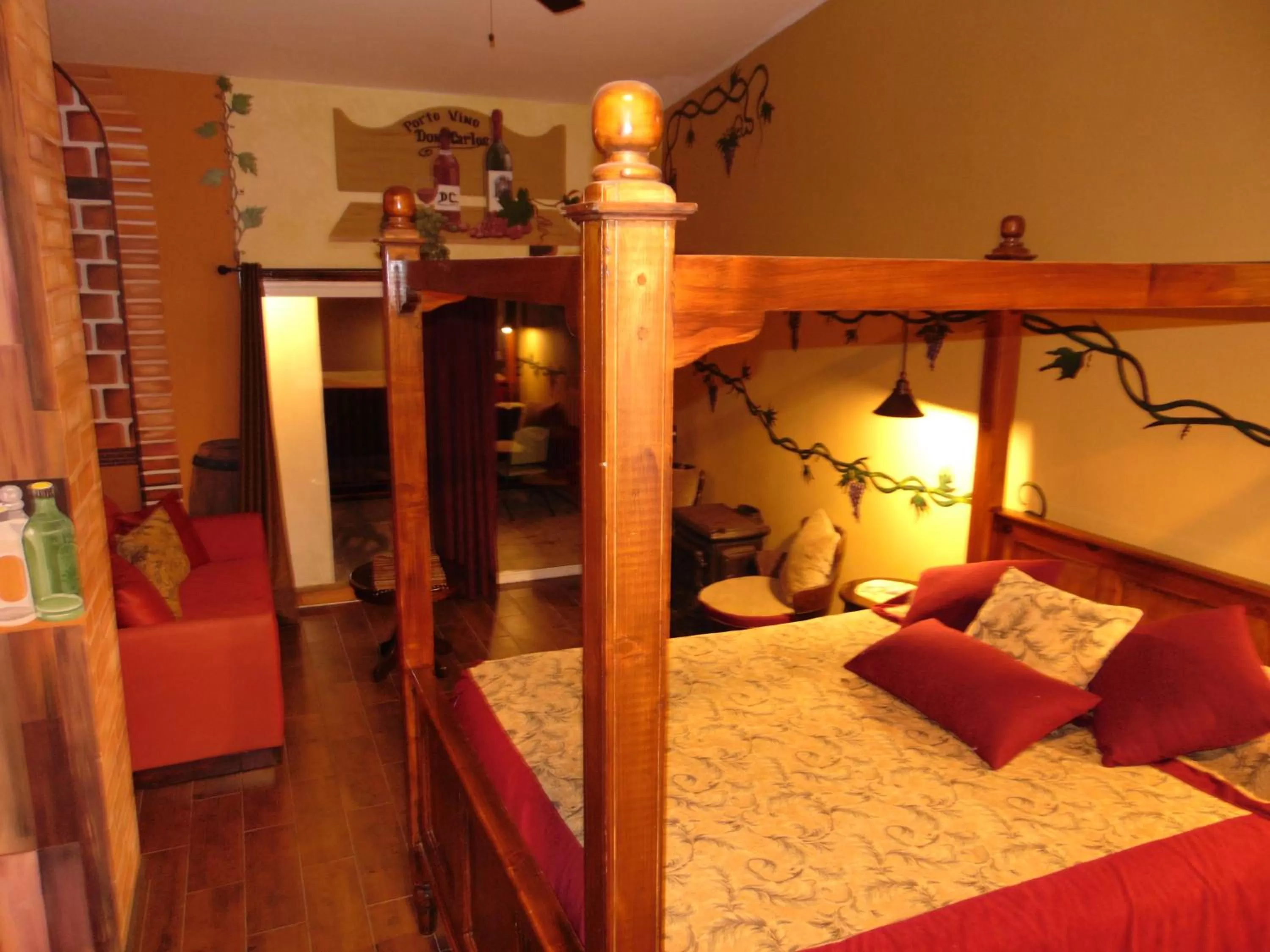 Bed in Poco Cielo Hotel