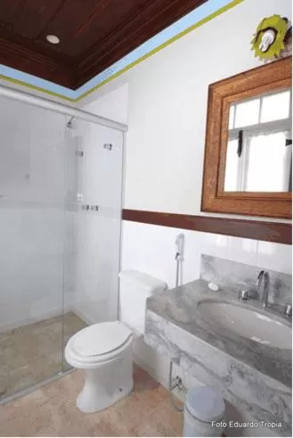 Bathroom in Pousada Laços de Minas