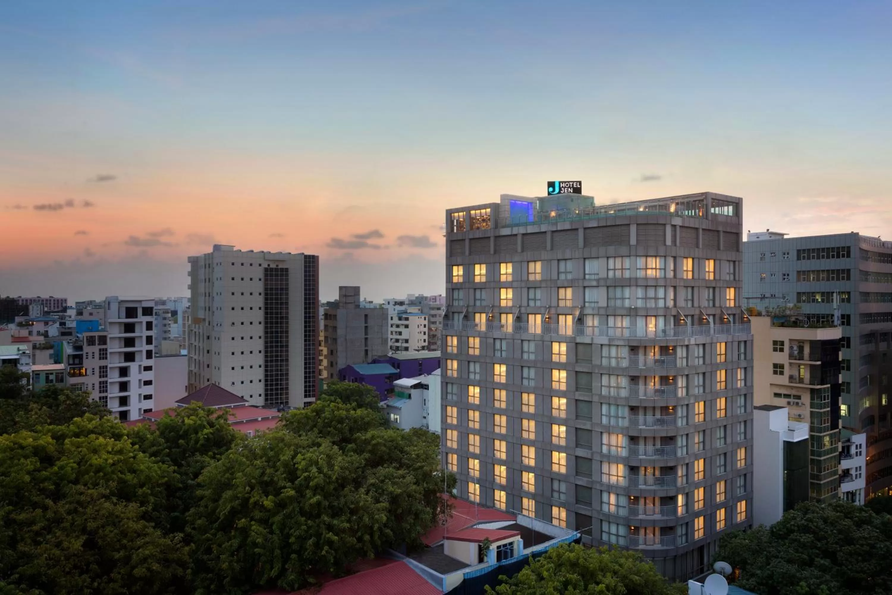 Bird's eye view in Jen Maldives Male by Shangri-La