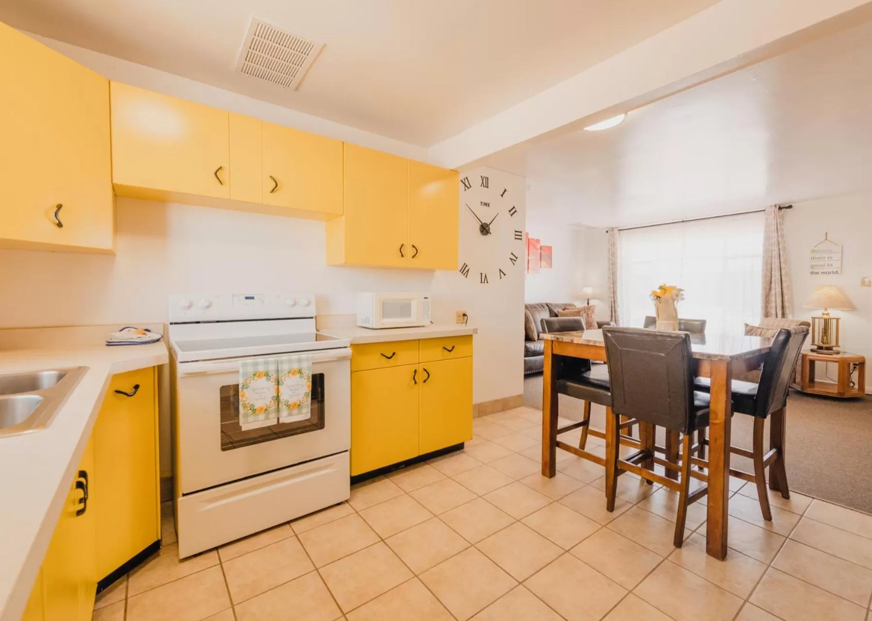 Kitchen or kitchenette in 1 or 3 Bedroom Apartment with Full Kitchen