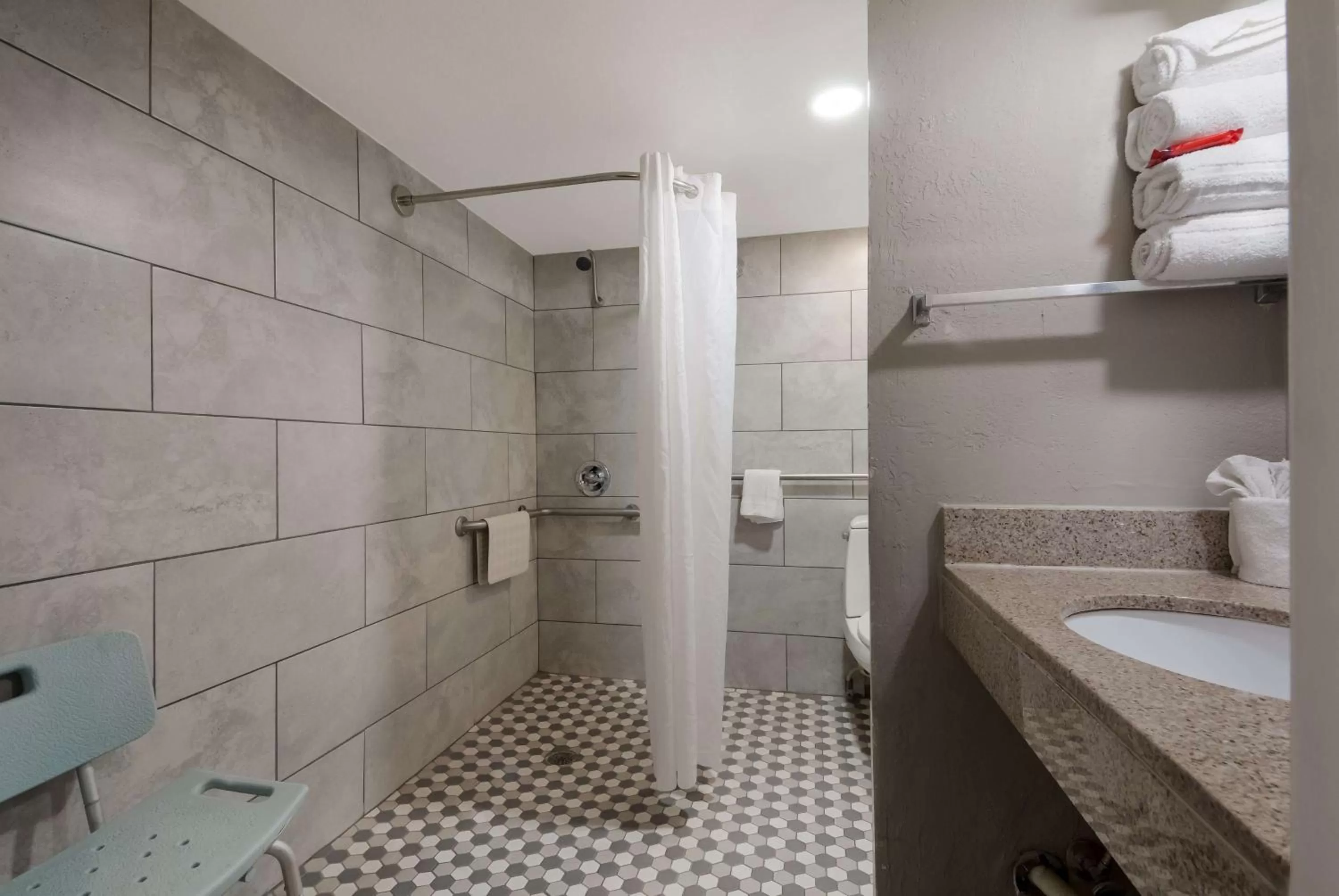 Bathroom in SureStay Plus Hotel by Best Western San Antonio North