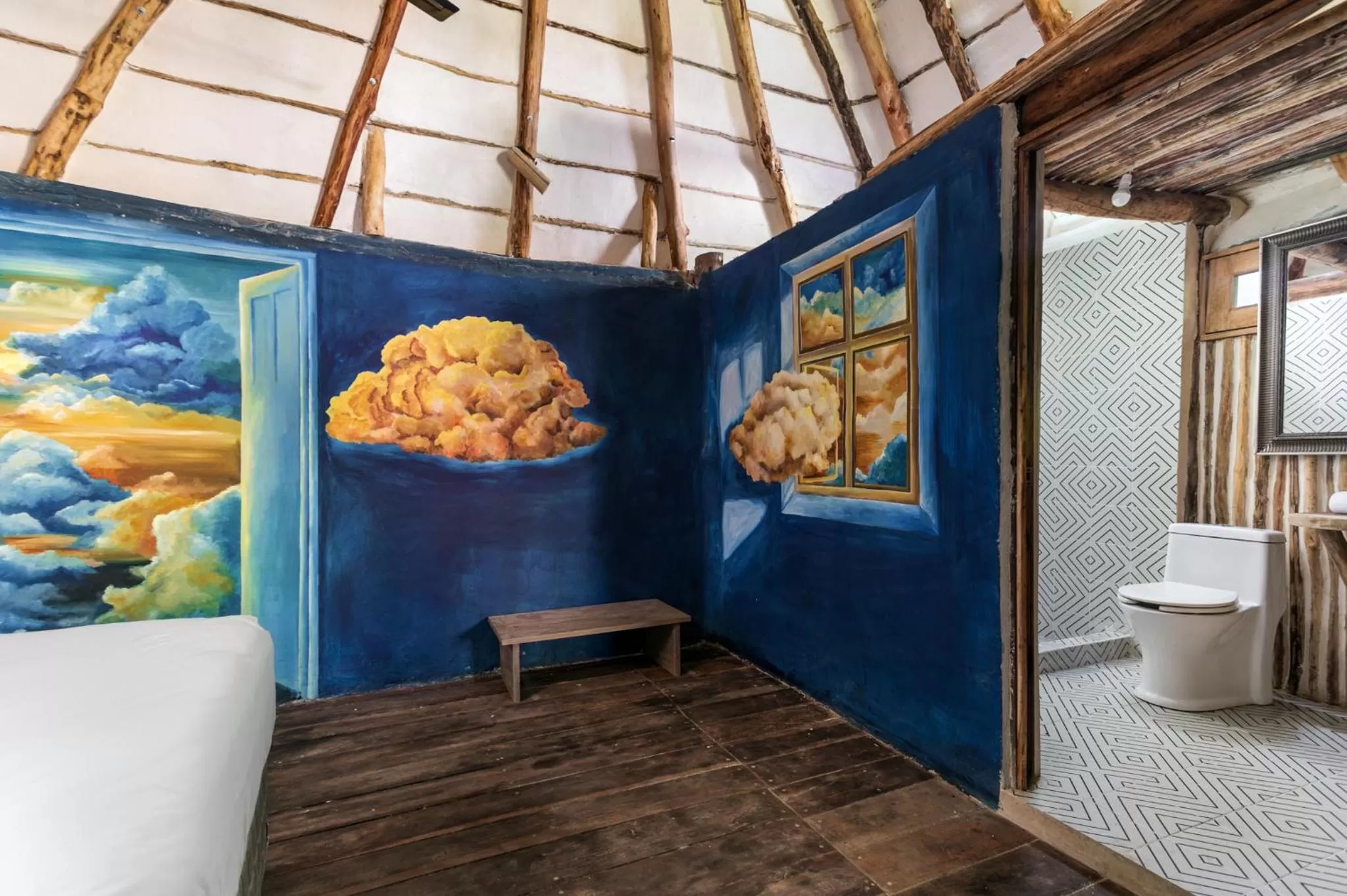 Bathroom in Hidden Treehouse Tulum Eco-Hotel