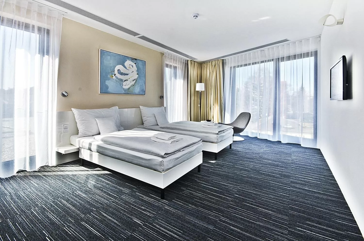 Bed in Fabrika Hotel