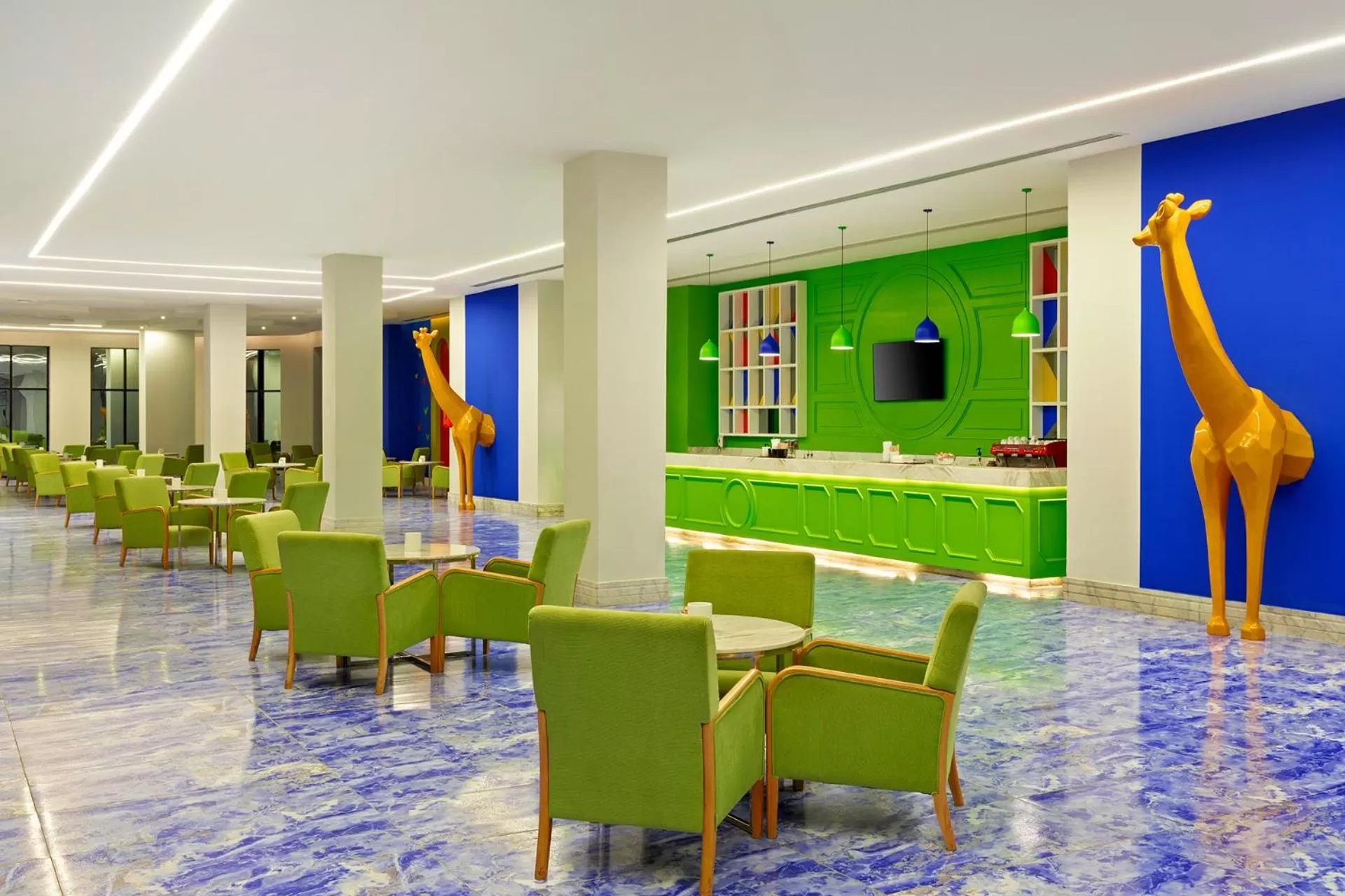 Lounge or bar in Neverland City Hurghada - Pickalbatros