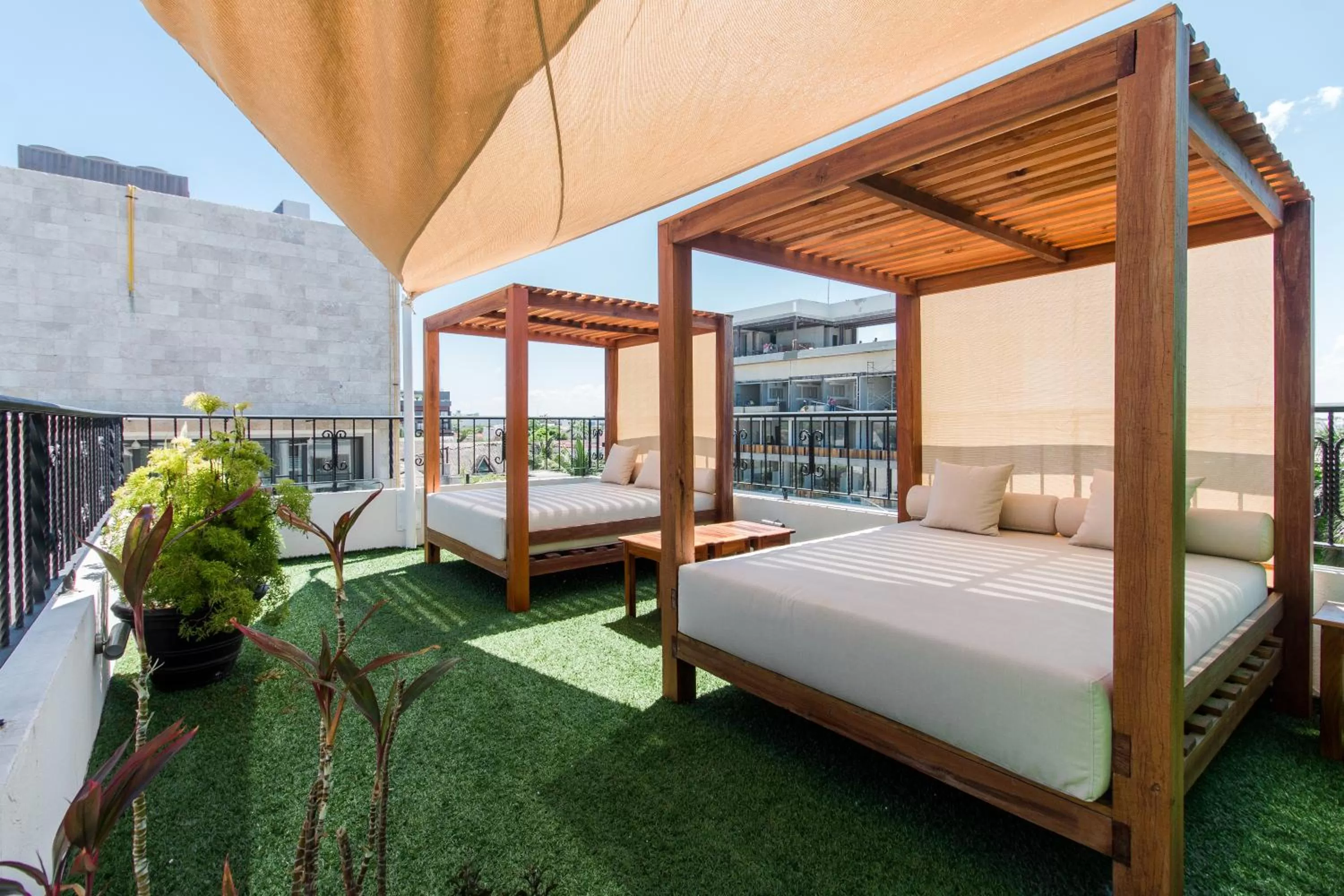 Patio, Bed in Suites Corazon