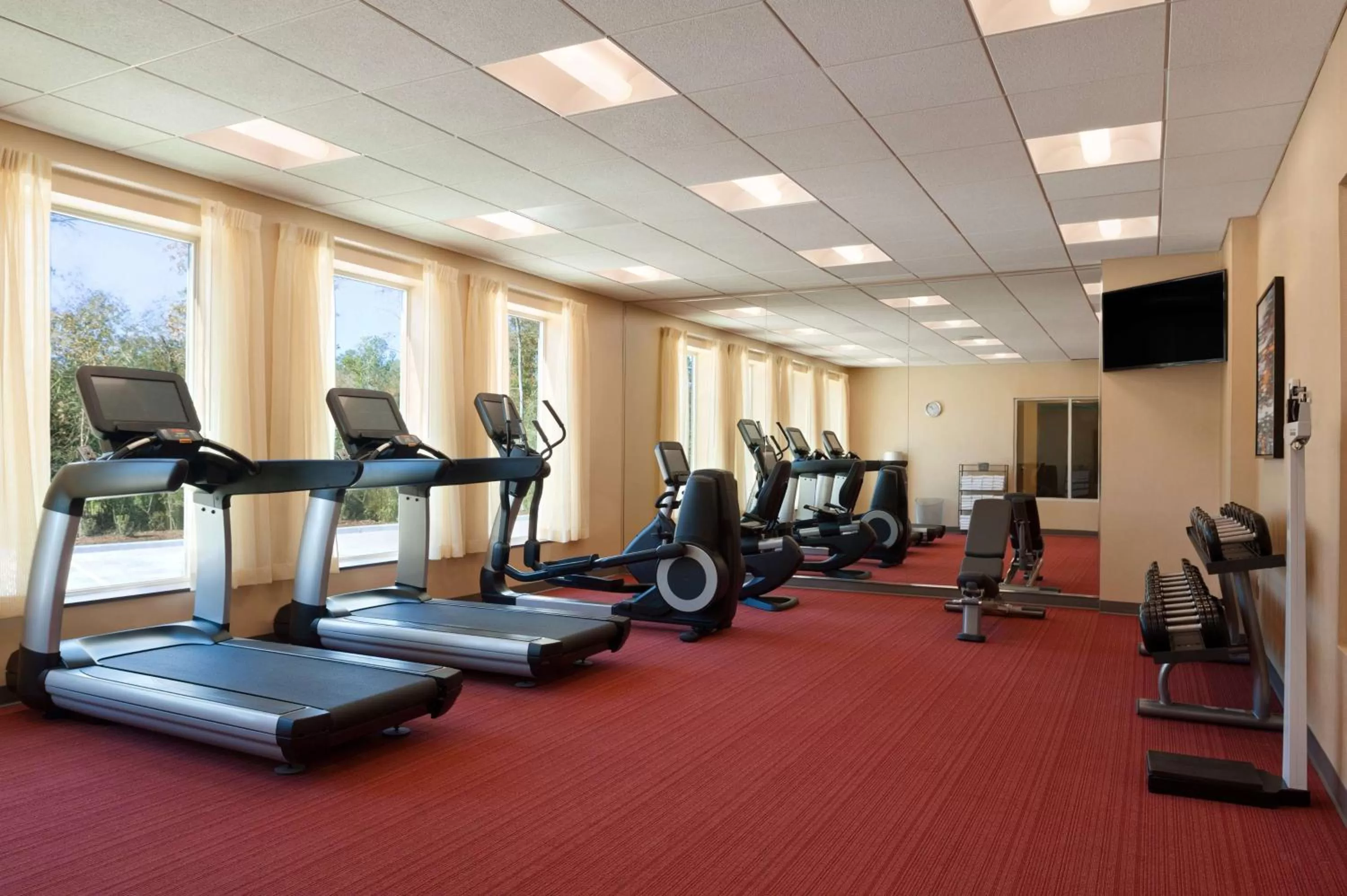 Fitness centre/facilities in Hyatt Place Houston/The Woodlands