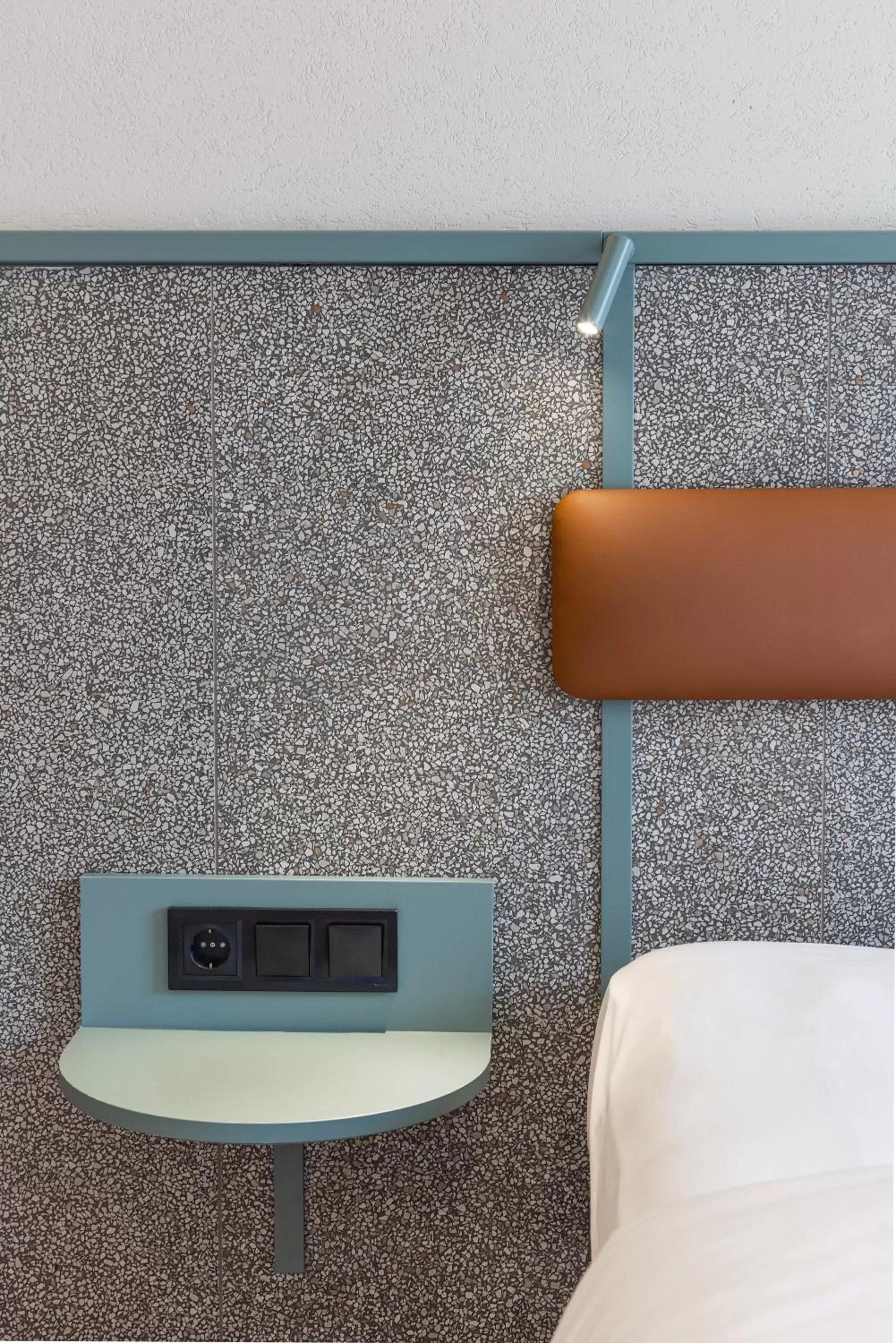 Decorative detail, Bed in Evripides Hotel