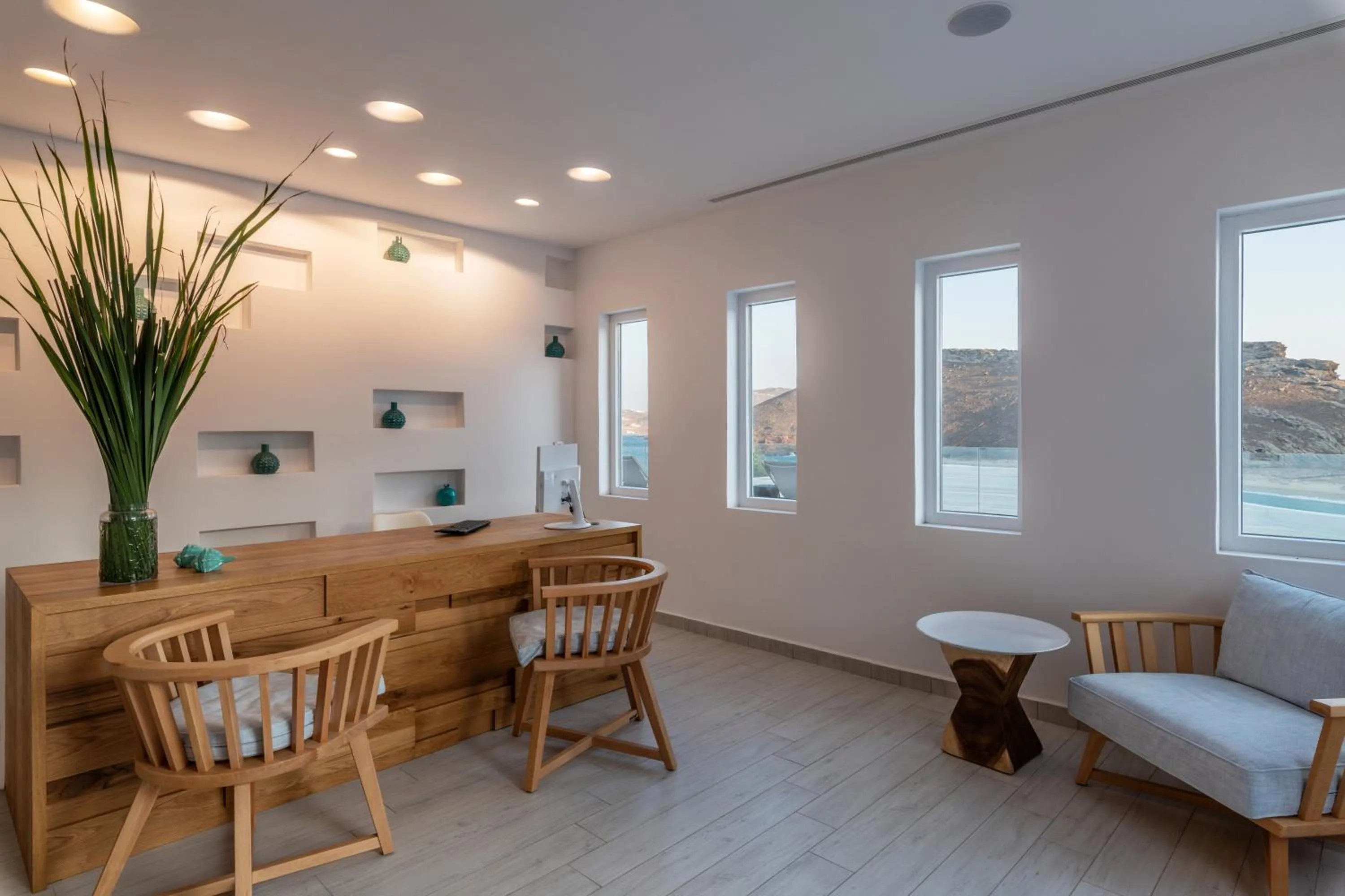 Lobby or reception in Panormos Village Hotel