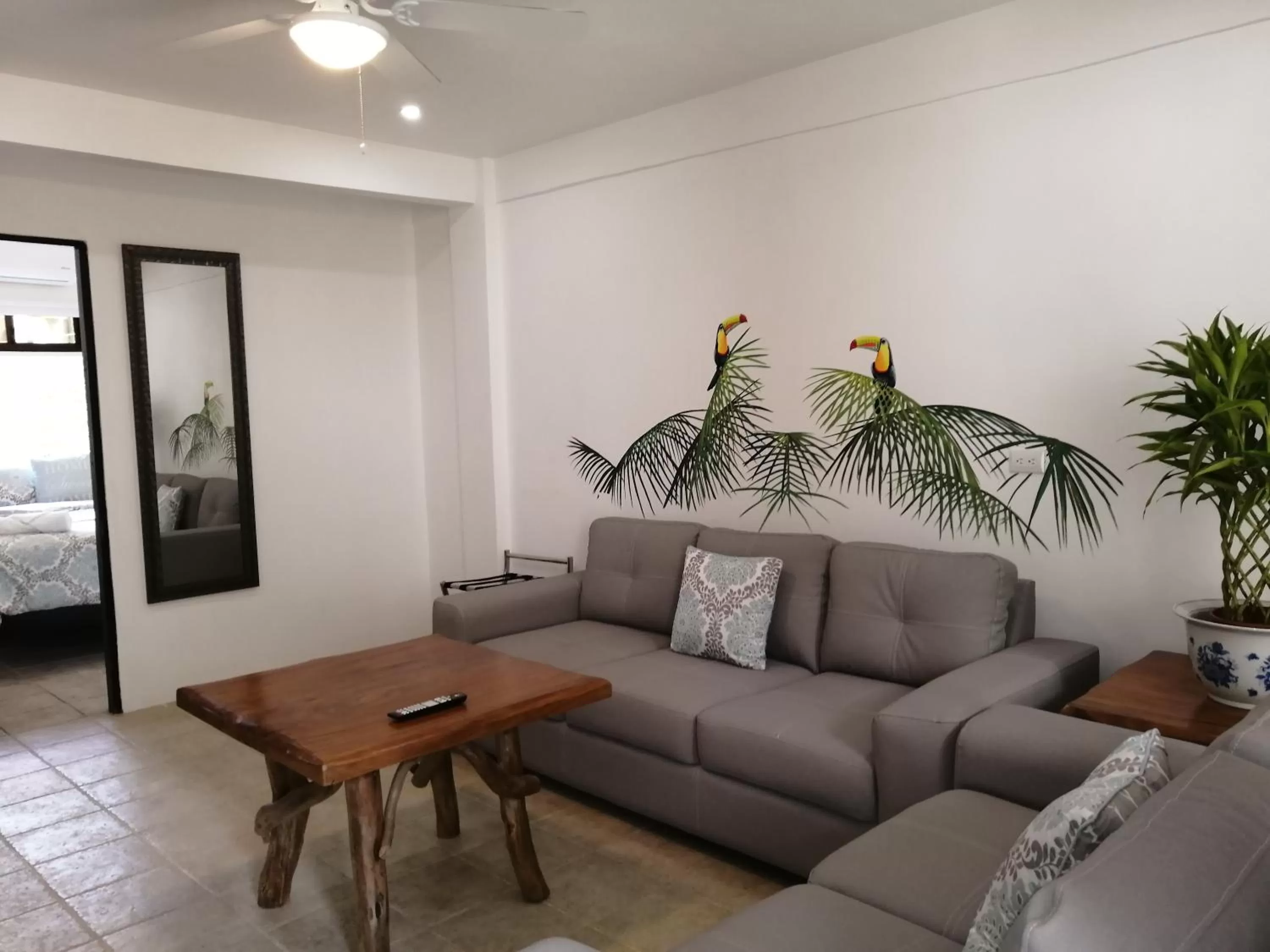 Living room in La Sirena Playa Jacó