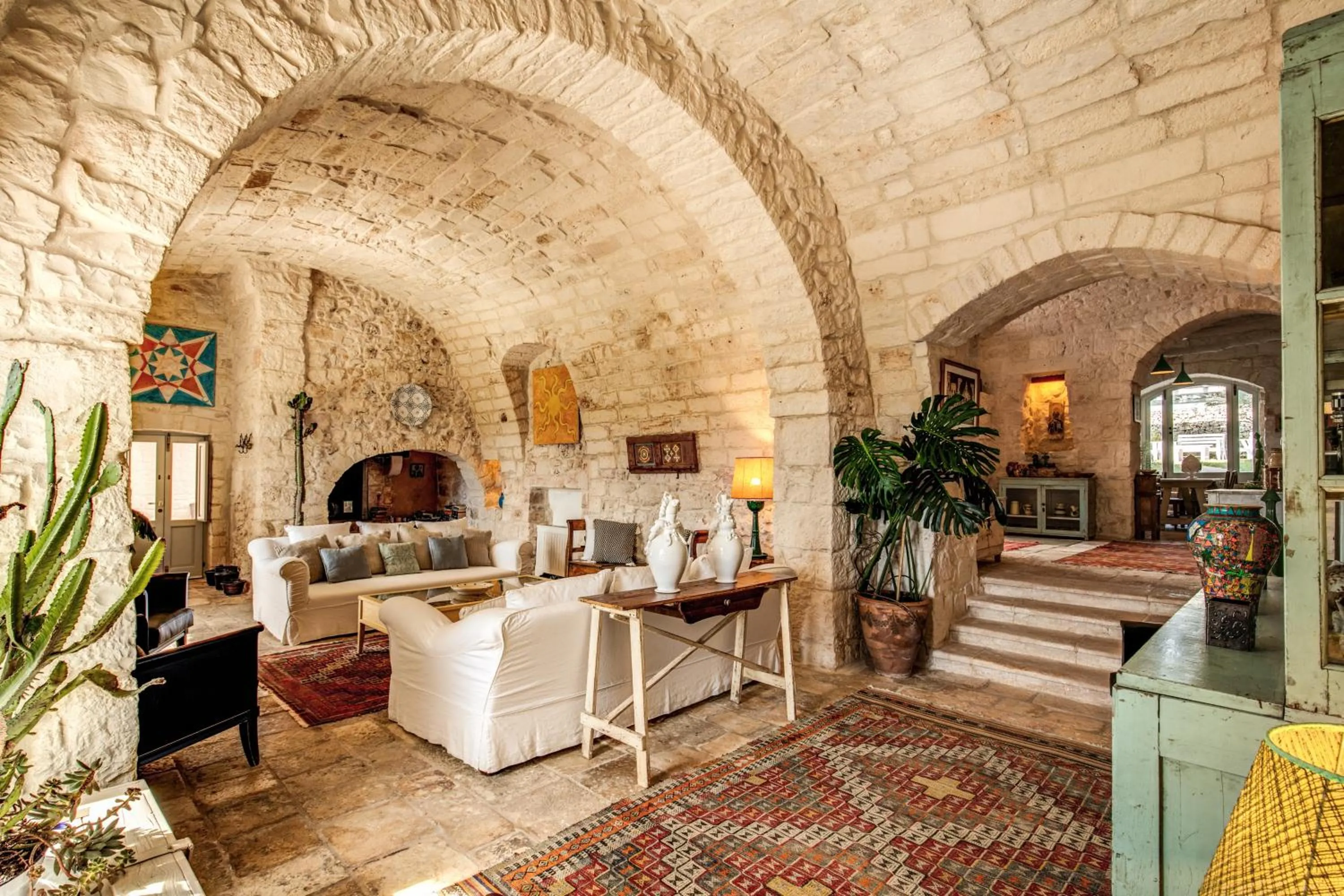 Living room in Masseria Cervarolo