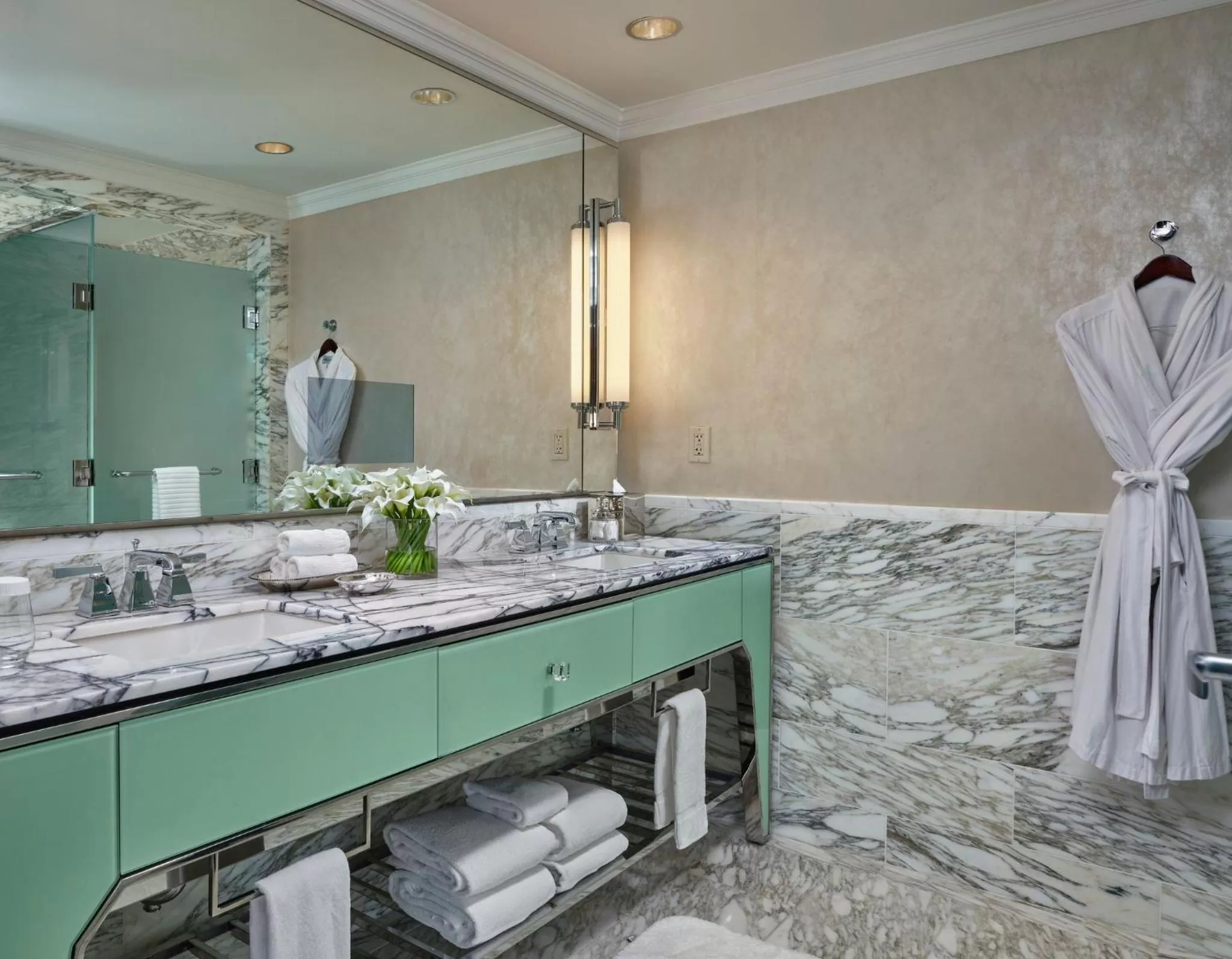 Bathroom in Loews Regency New York Hotel