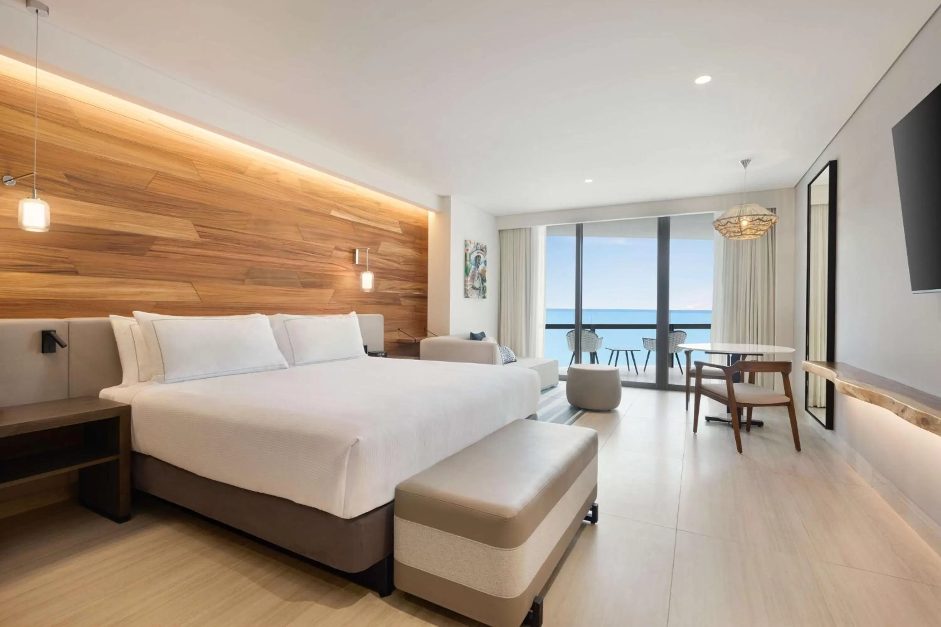 Bedroom, Bed in Hilton Cancun, an All-Inclusive Resort