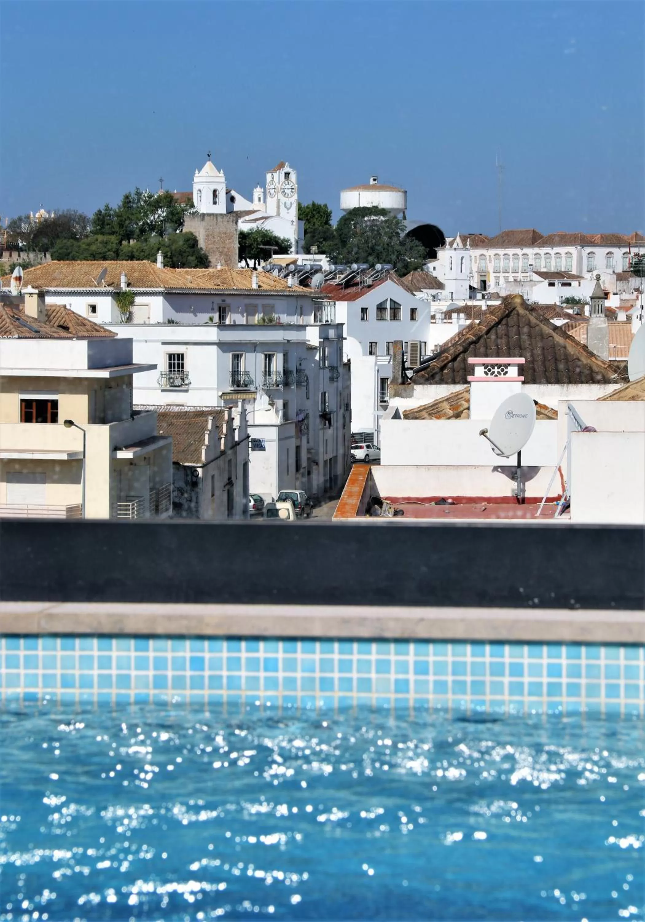 Pool view in Authentic Tavira Hotel
