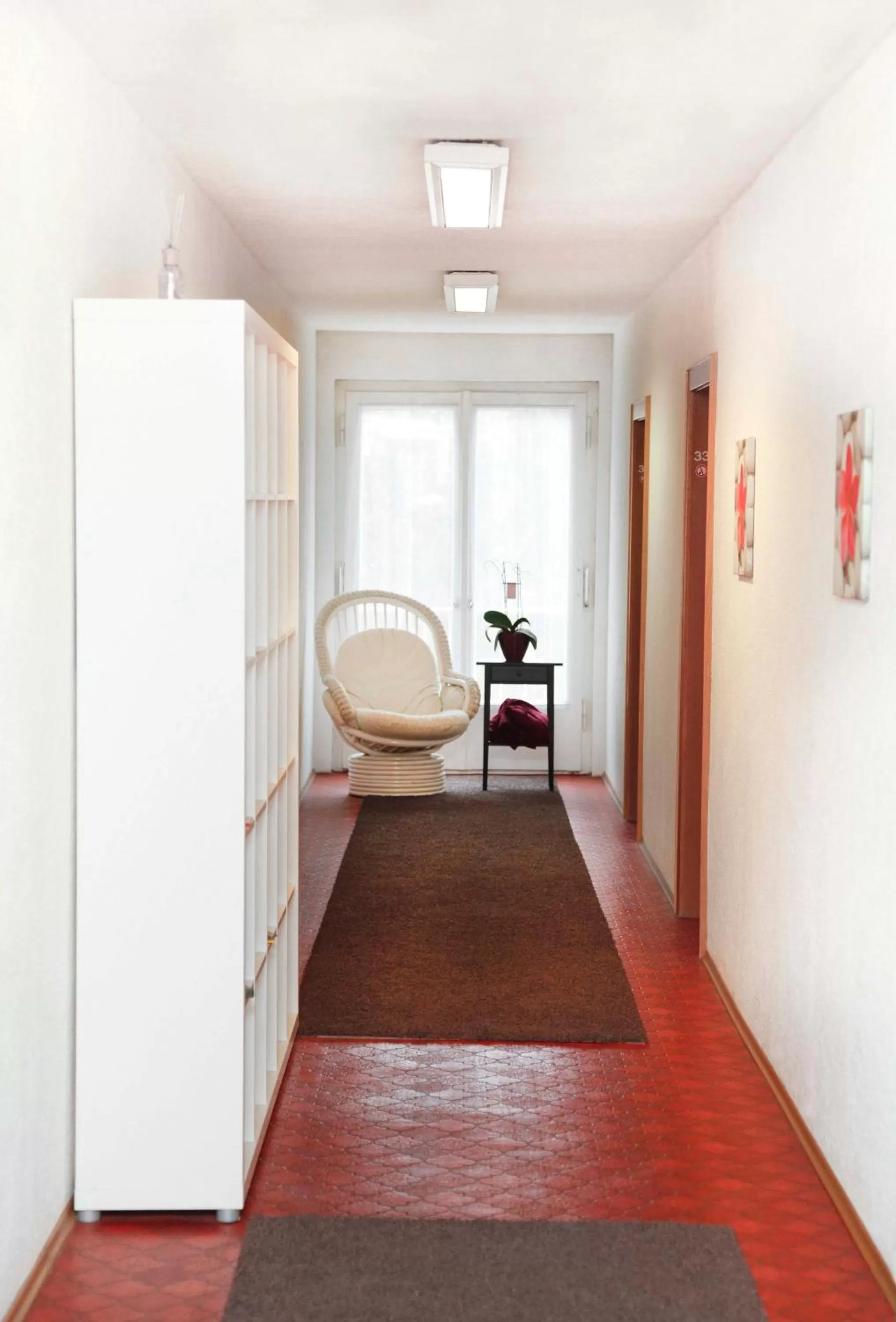 Decorative detail, Bed in Gasthof Linde