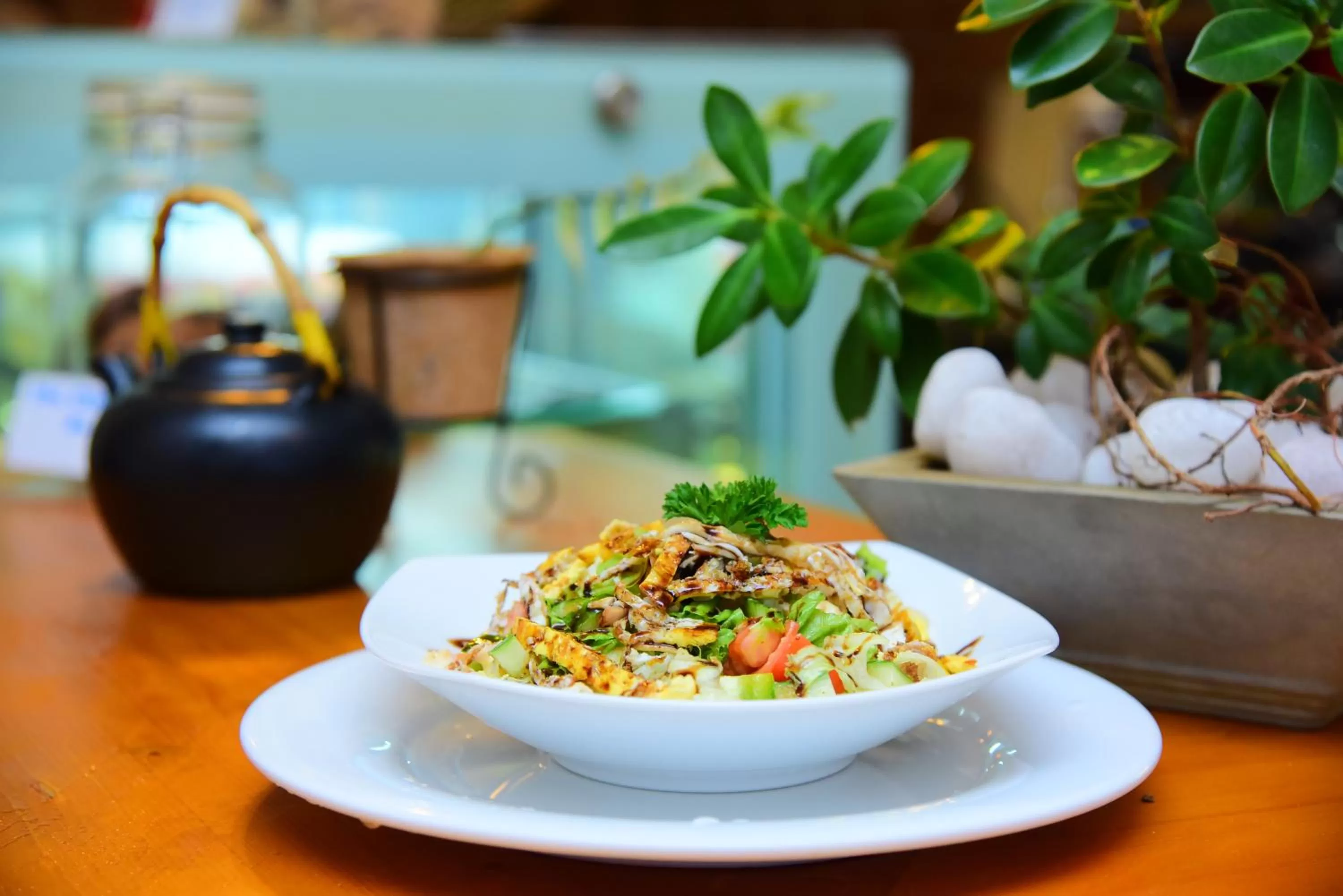 Food in Hotel Leaf on Lagoon