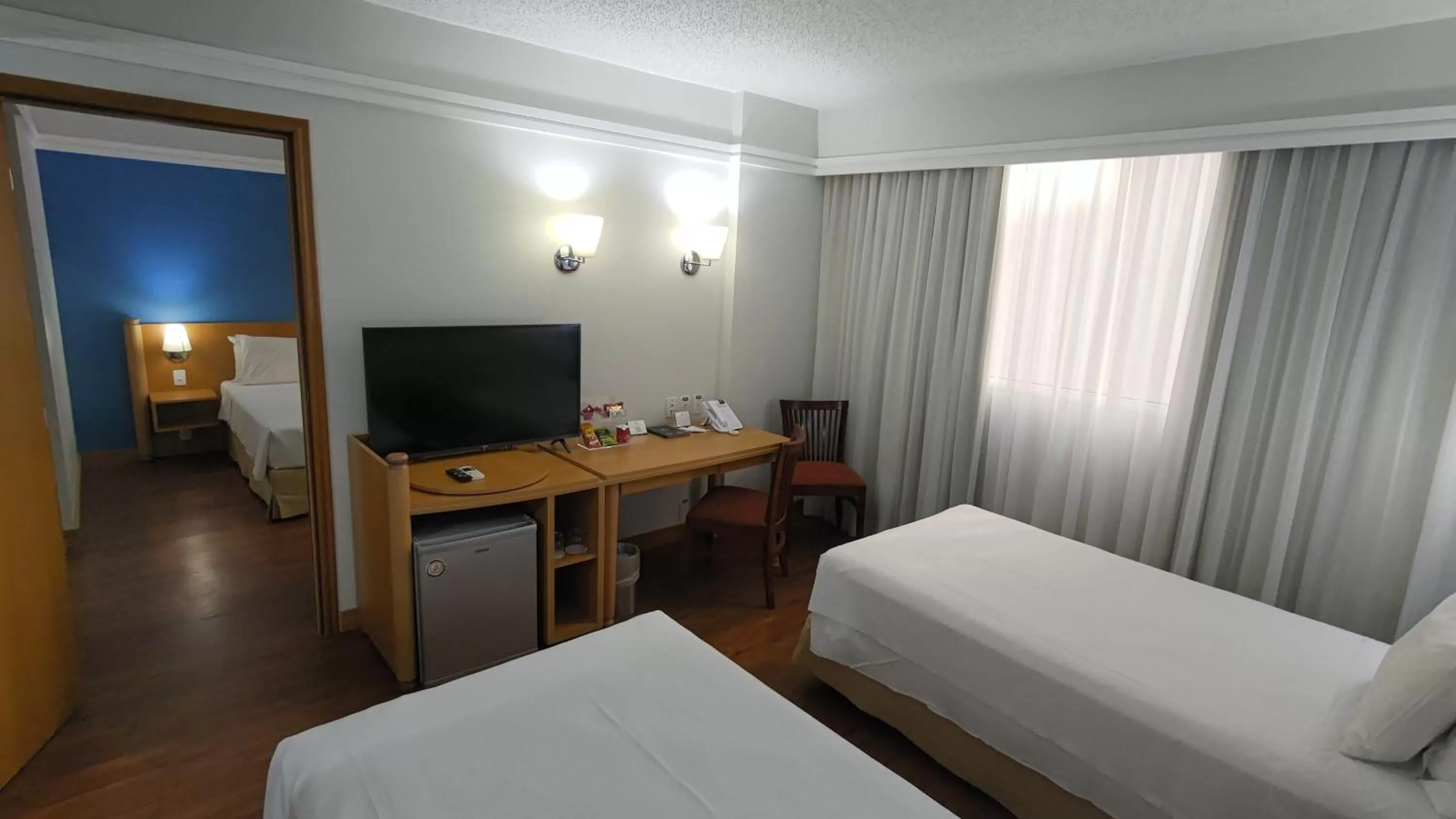 TV and multimedia, Bed in Slaviero São Paulo Downtown