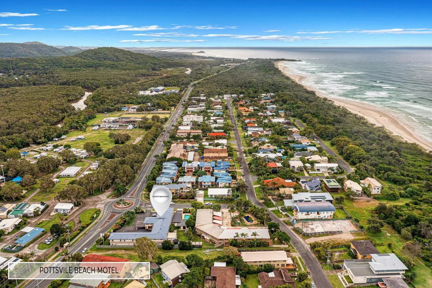 Beach in Pottsville Beach Motel