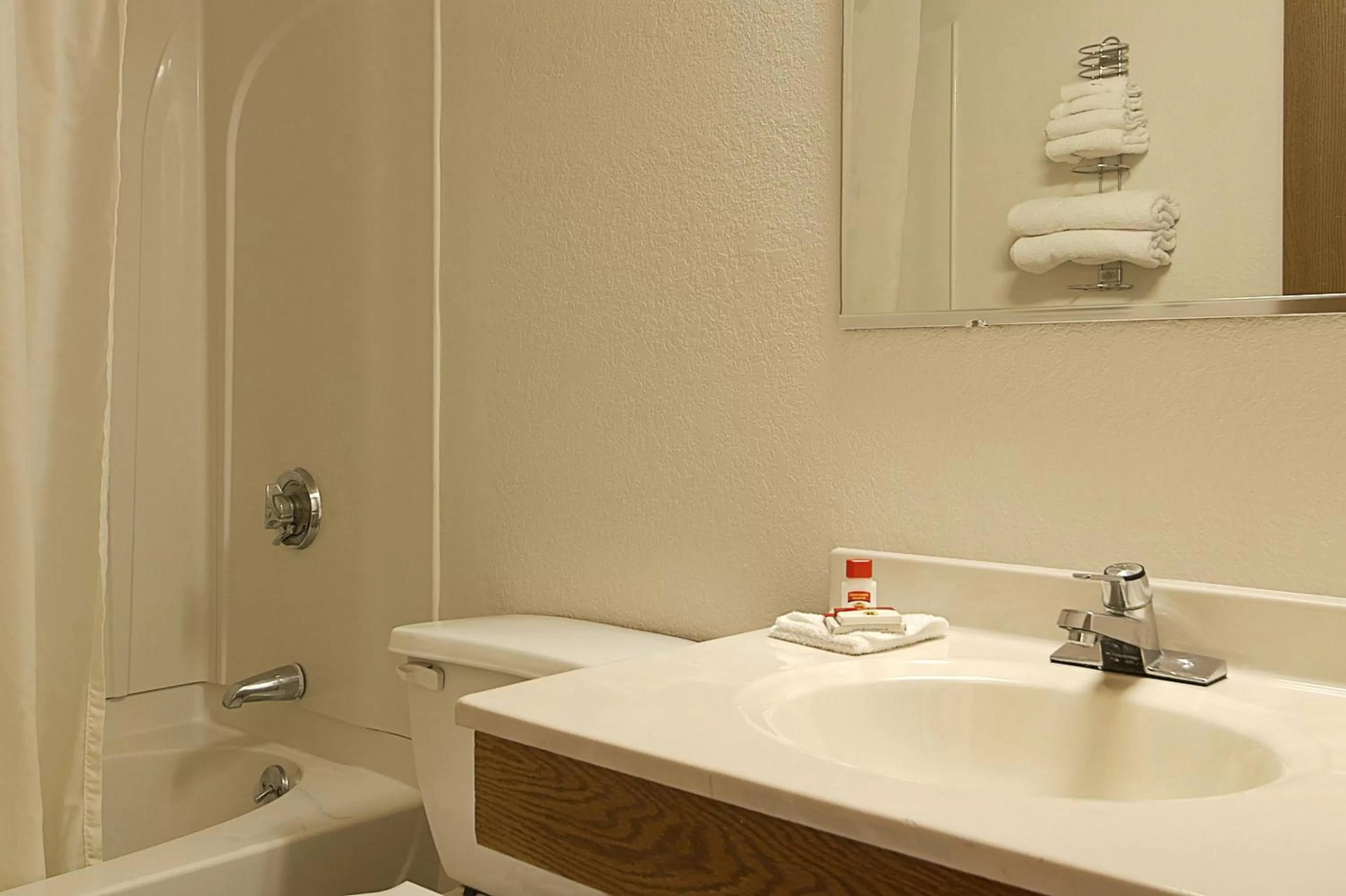 Bathroom in Super 8 by Wyndham Manchester Airport