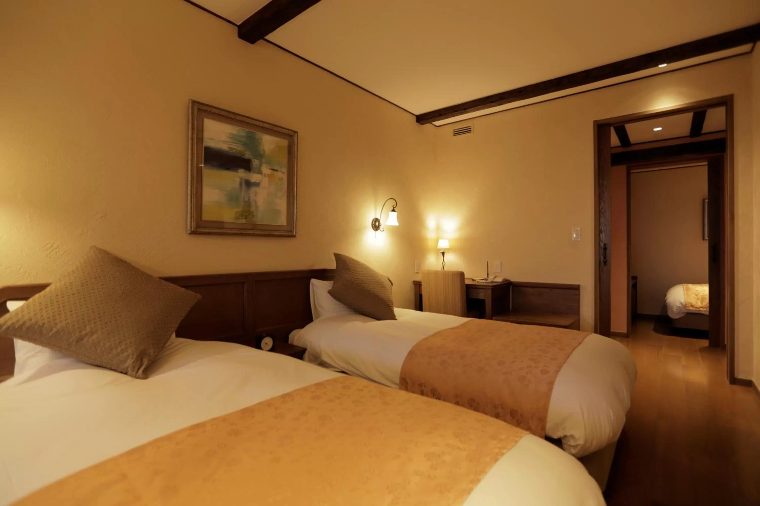 Photo of the whole room, Bed in La Vista Fujikawaguchiko