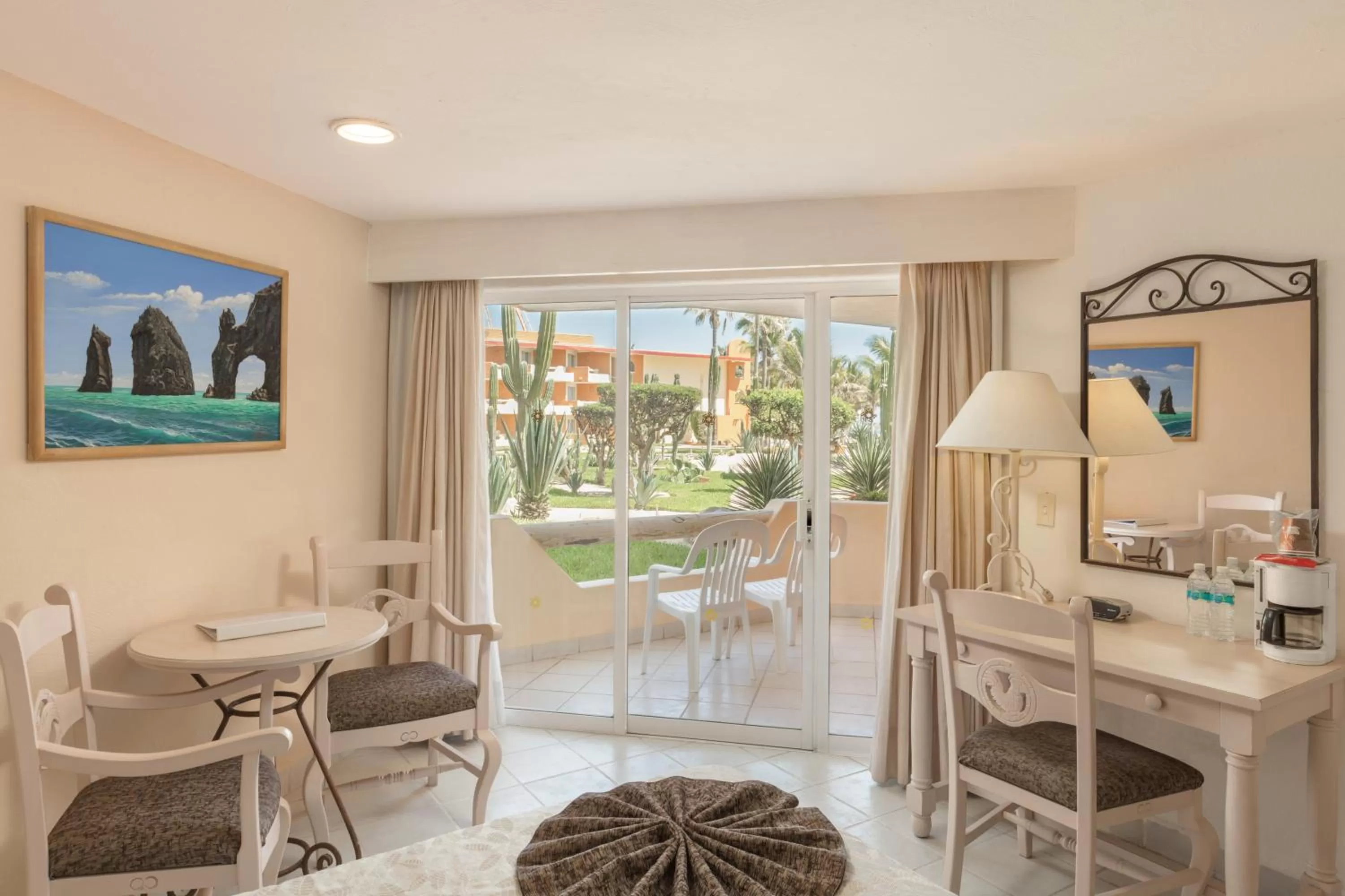 Garden view in Posada Real Los Cabos